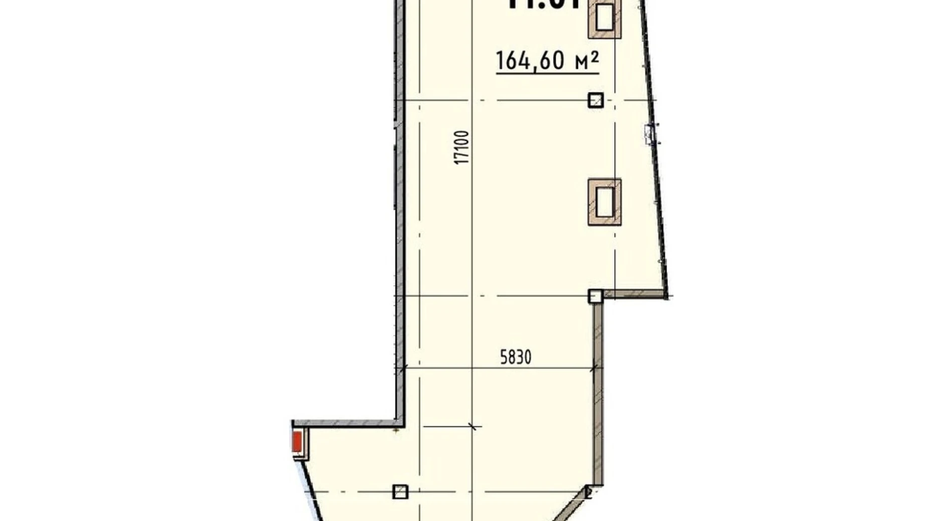 Продается объект сферы услуг 164.6 кв. м в 12-этажном здании, цена: 497915 $ - фото 5