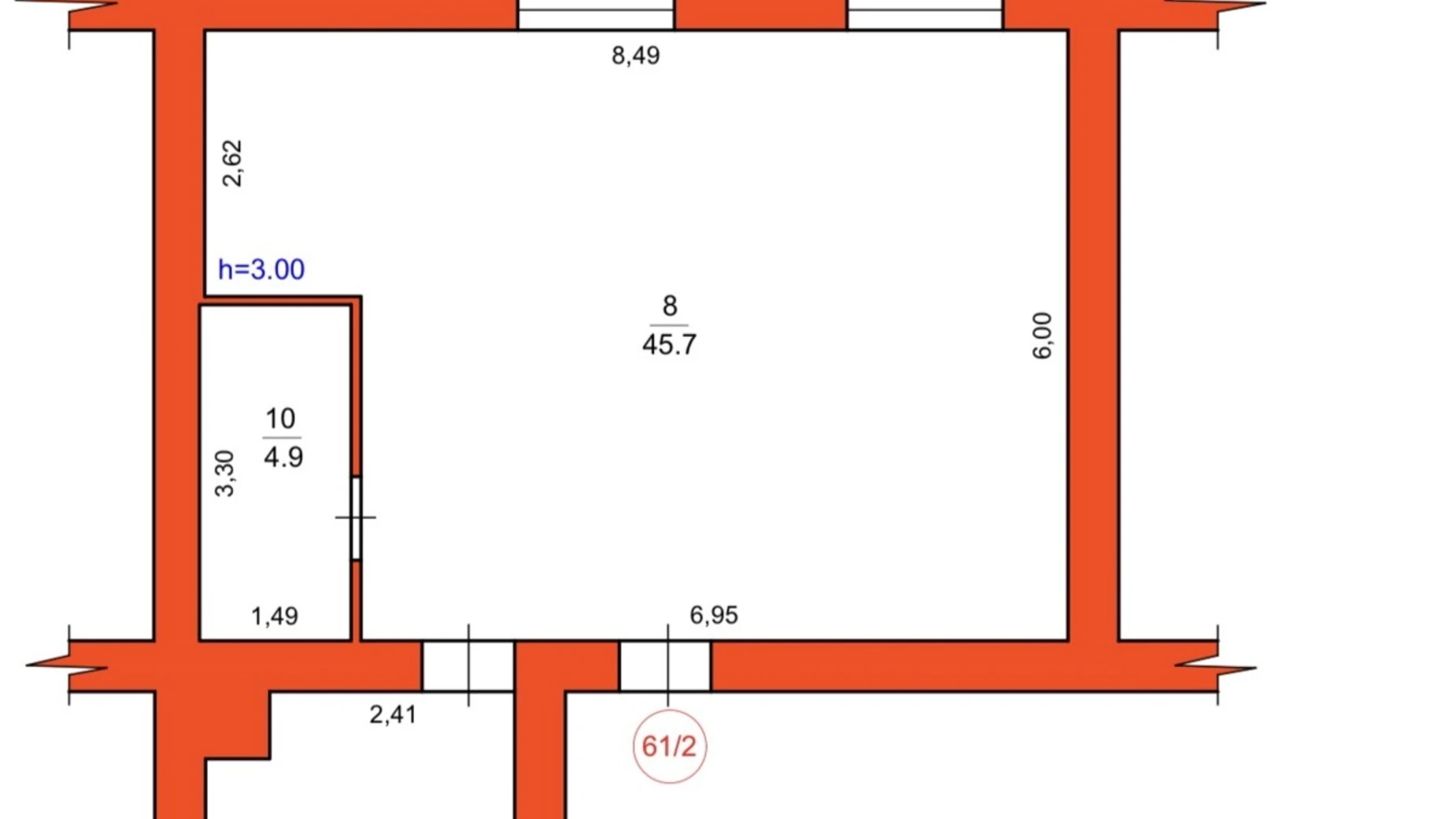 Продается 2-комнатная квартира 61.9 кв. м в Стрые, ул. Базарная, 37Б - фото 3