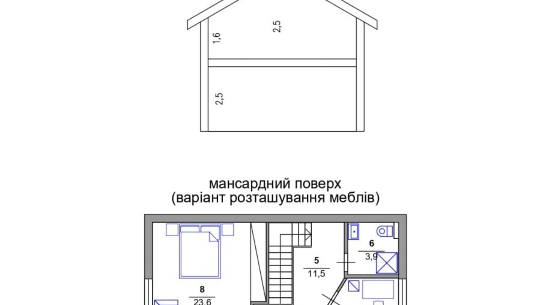 Продается дом на 2 этажа 100.2 кв. м с мансардой, цена: 68000 $ - фото 2