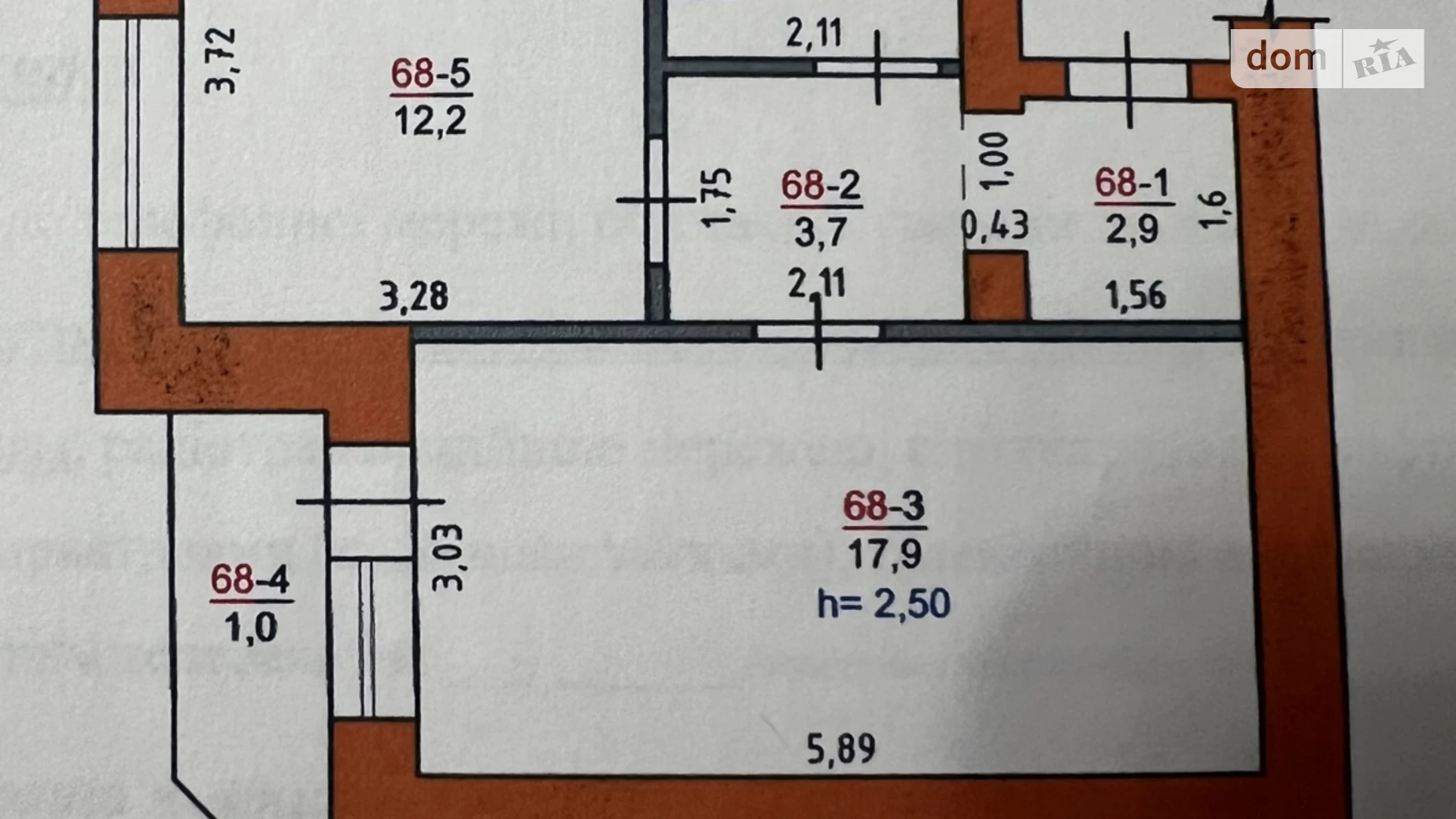 1-комнатная квартира 41.6 кв. м в Луцке, цена: 60000 $ - фото 2