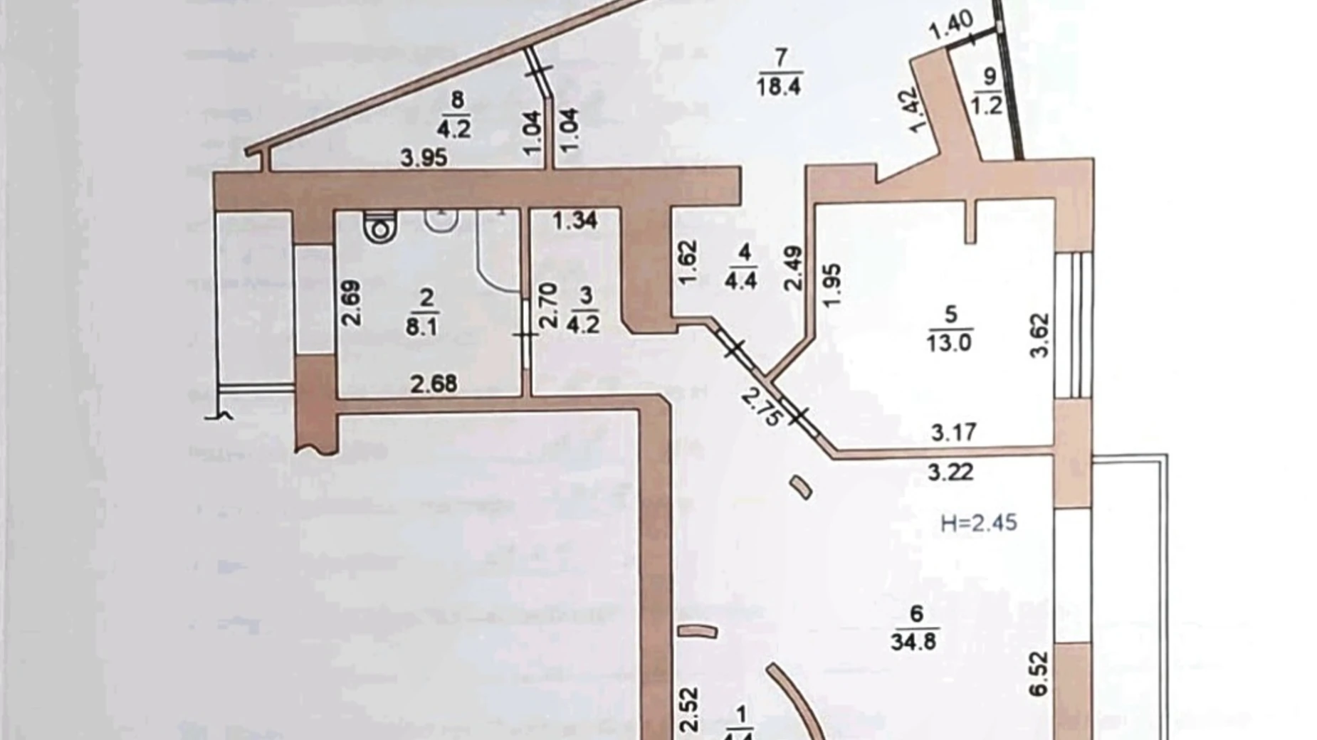 Продается 2-комнатная квартира 101.8 кв. м в, цена: 73000 $ - фото 3