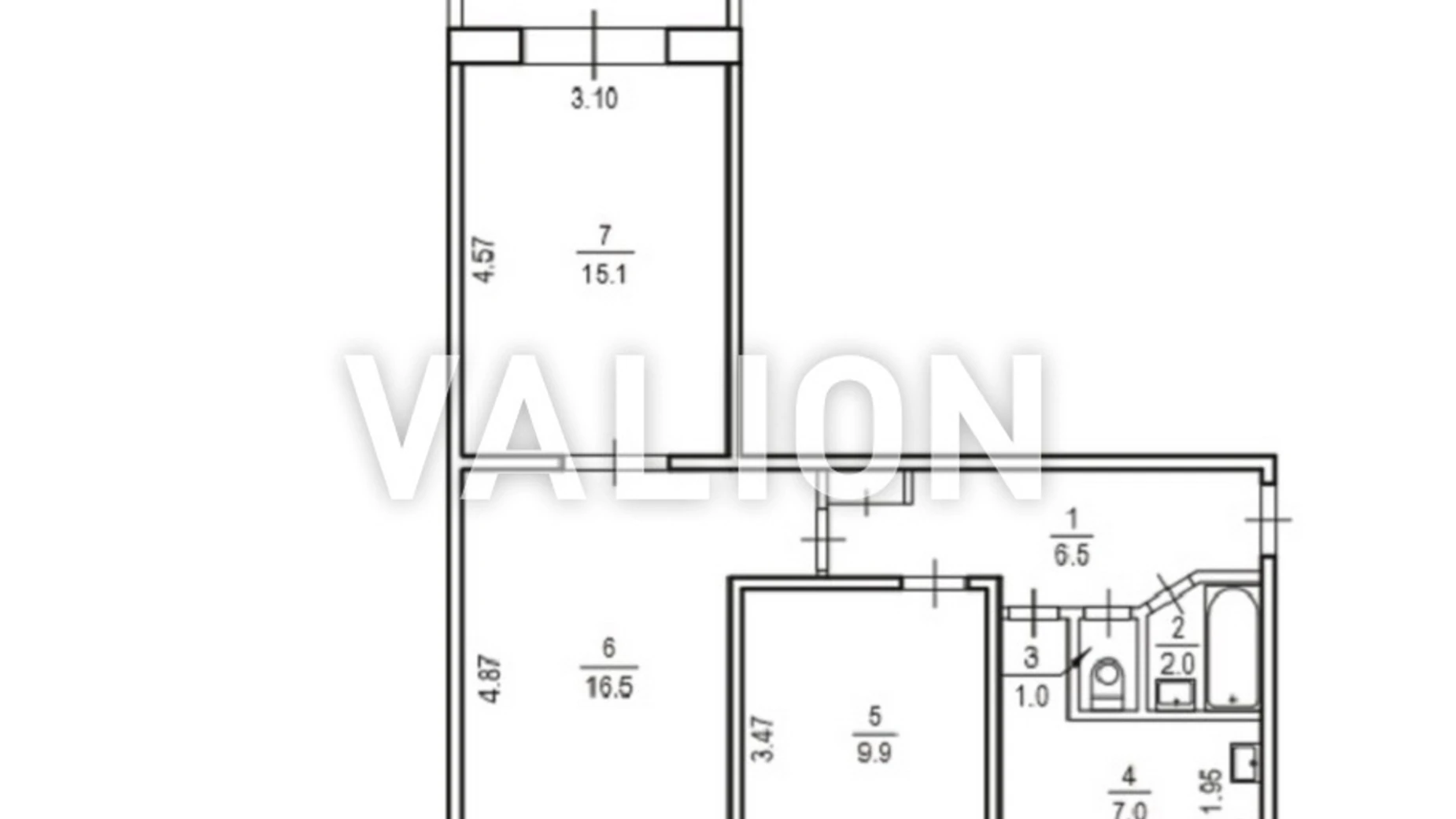 Продается 3-комнатная квартира 62.8 кв. м в Киеве, ул. Кавказская, 7 - фото 3