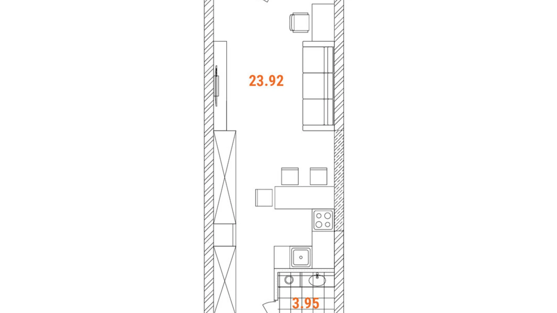 Продается 1-комнатная квартира 34.98 кв. м в Киеве, просп. Оболонский, 18 - фото 2