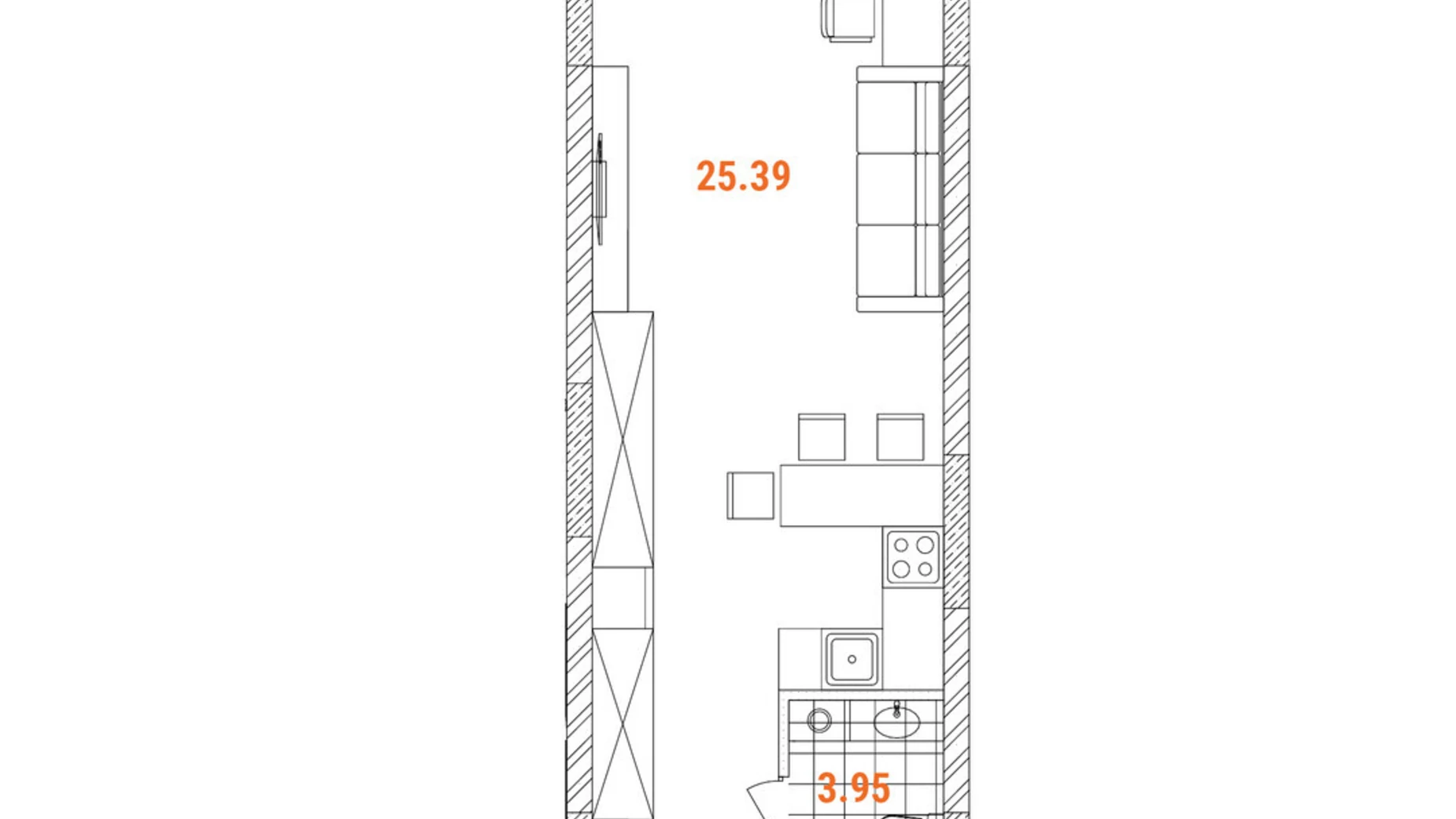 Продается 1-комнатная квартира 36.98 кв. м в Киеве, просп. Оболонский, 18 - фото 2