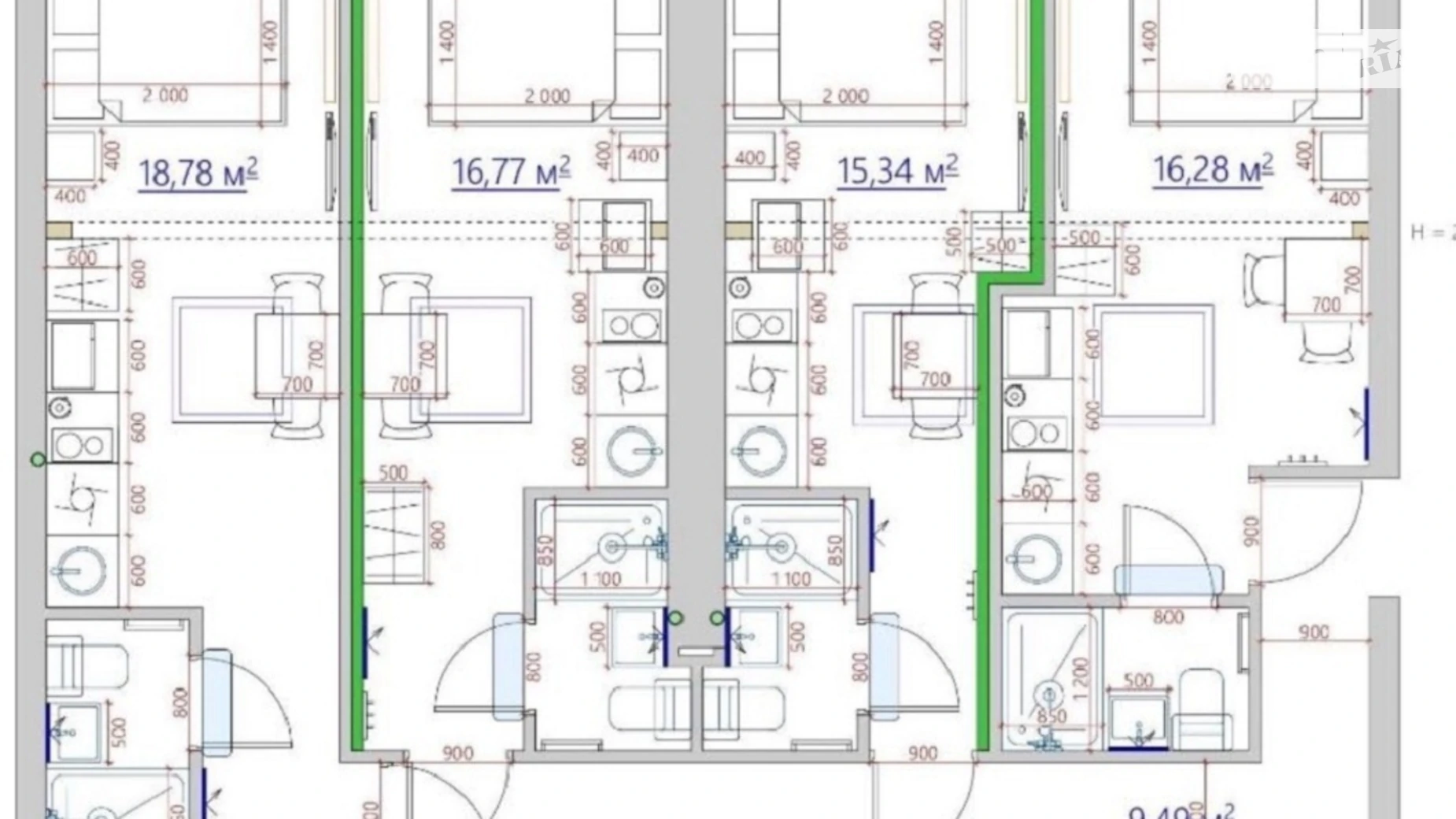 Продается 1-комнатная квартира 71.6 кв. м в Софиевской Борщаговке, ул. Тарасовская, 25 - фото 4