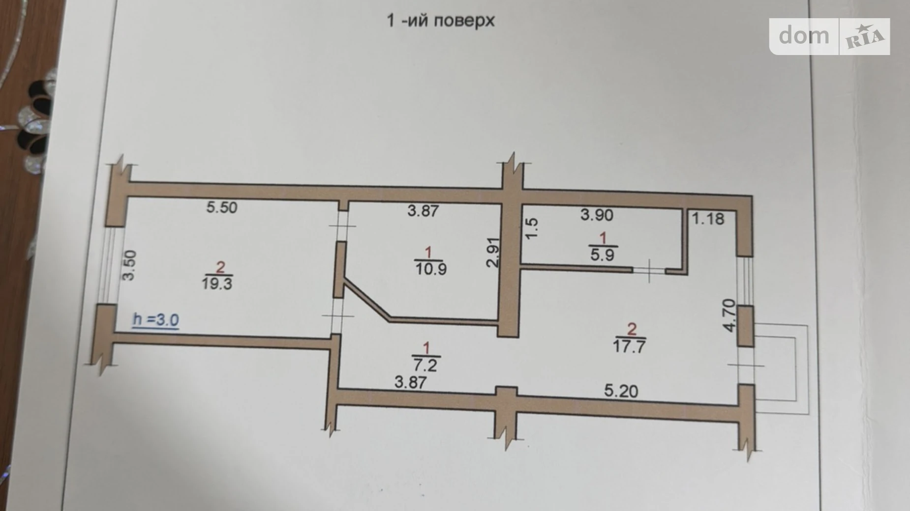 Продается часть дома 61 кв. м с балконом, цена: 50000 $ - фото 2