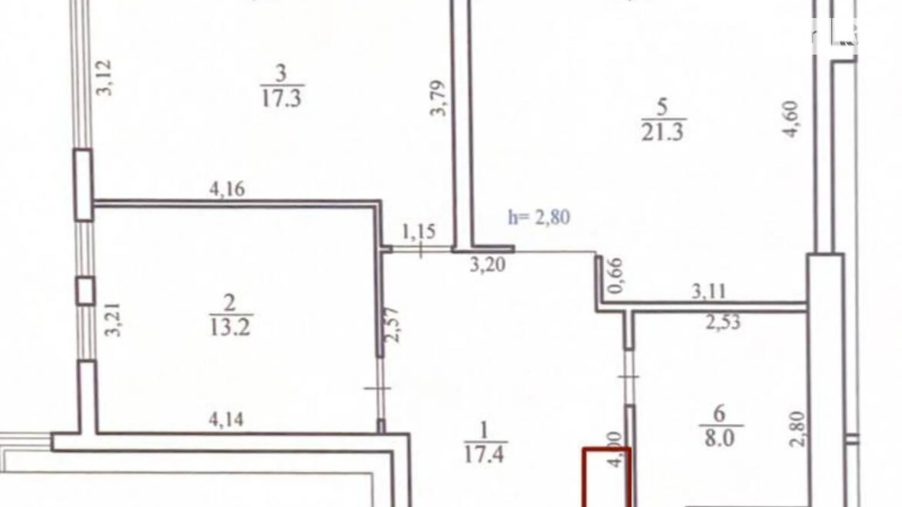 Продается 2-комнатная квартира 81.7 кв. м в Дублянах, ул. Владимира Великого - фото 2