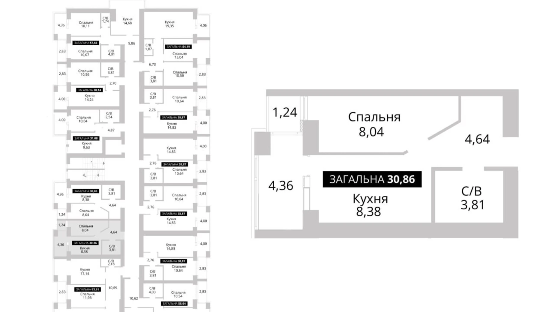 Продается 1-комнатная квартира 30.86 кв. м в Гостомеле, ул. Соборная, 2 - фото 5