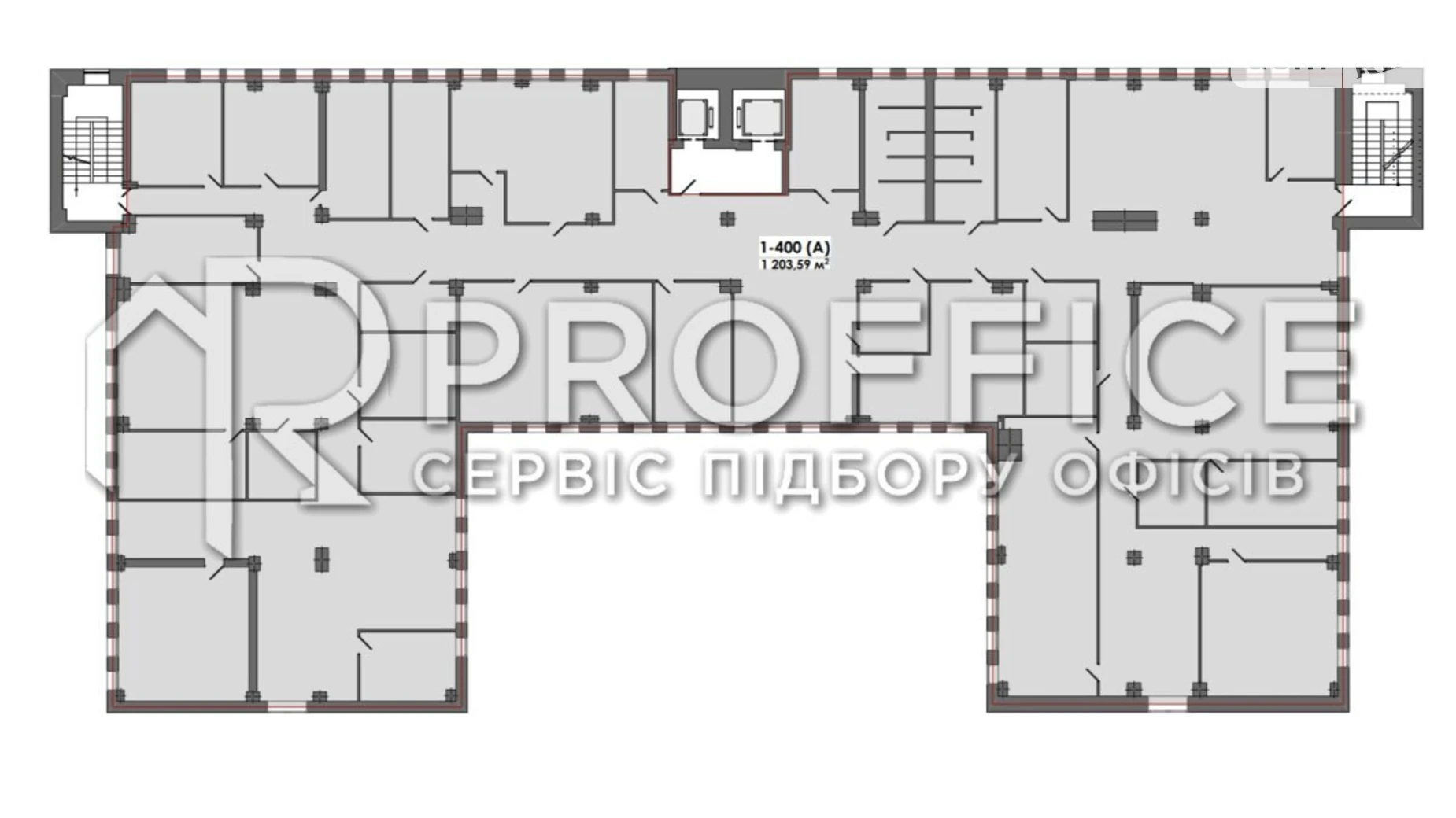 Сдается в аренду помещения свободного назначения 1203.59 кв. м в 9-этажном здании, цена: 14298 $ - фото 2