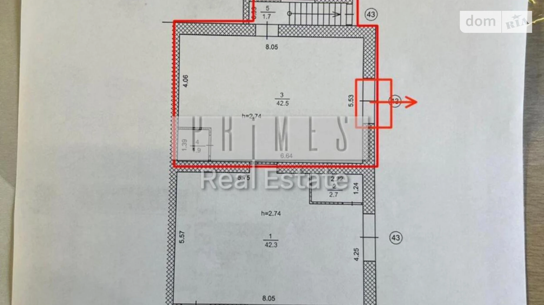 Продается помещения свободного назначения 91.1 кв. м в 5-этажном здании, цена: 340000 $ - фото 2