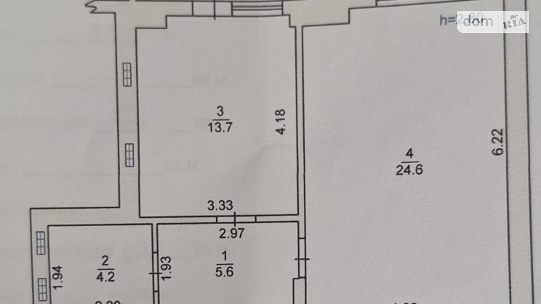 Продается 1-комнатная квартира 51.2 кв. м в Черноморске, цена: 24500 $ - фото 3