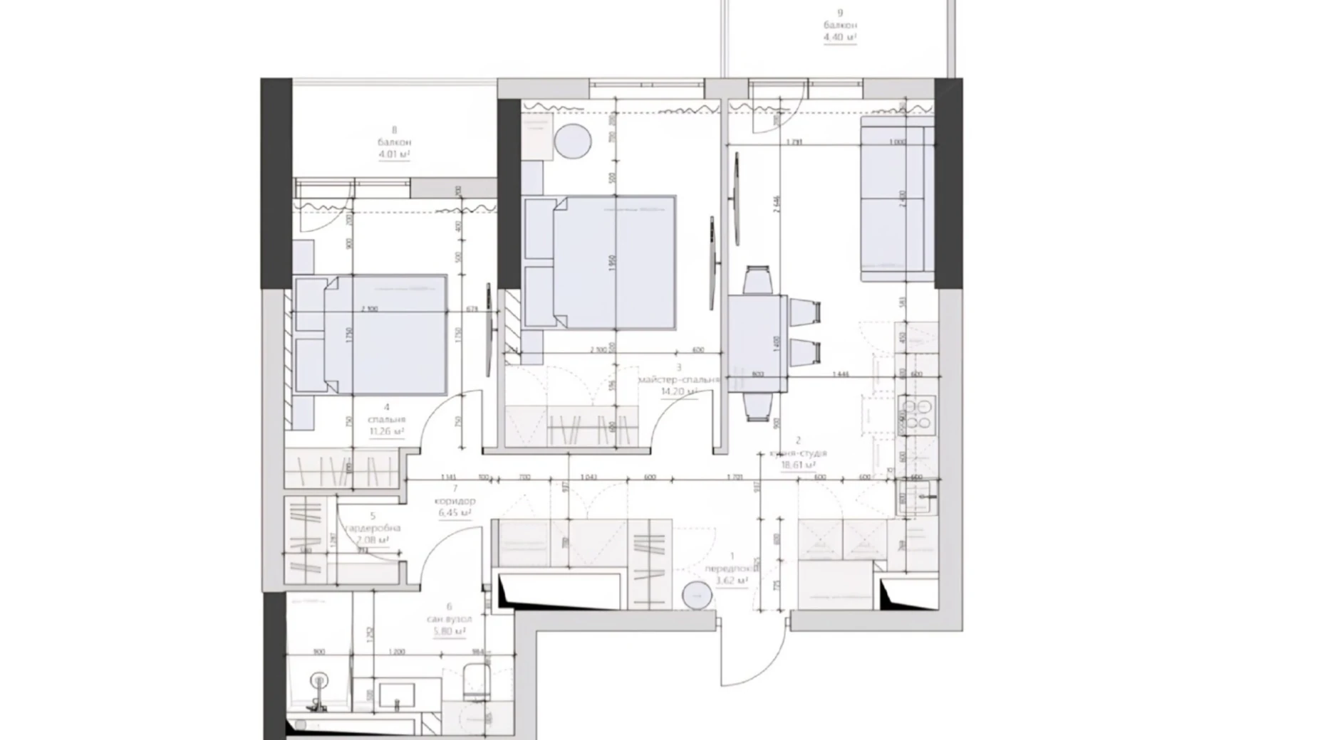Продается 2-комнатная квартира 67 кв. м в Одессе, ул. Генуэзская - фото 2