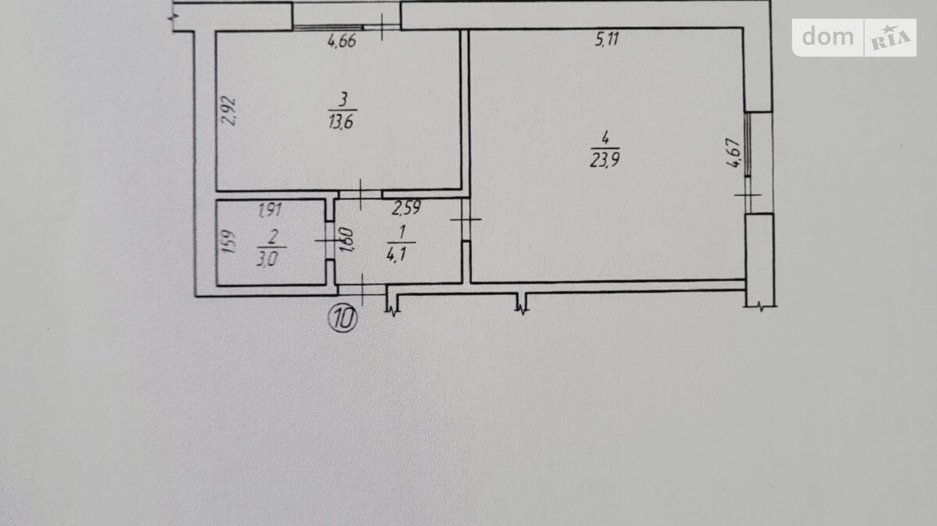 Продается 1-комнатная квартира 45.1 кв. м в Ровно, ул. Дворецкая, 38А - фото 2