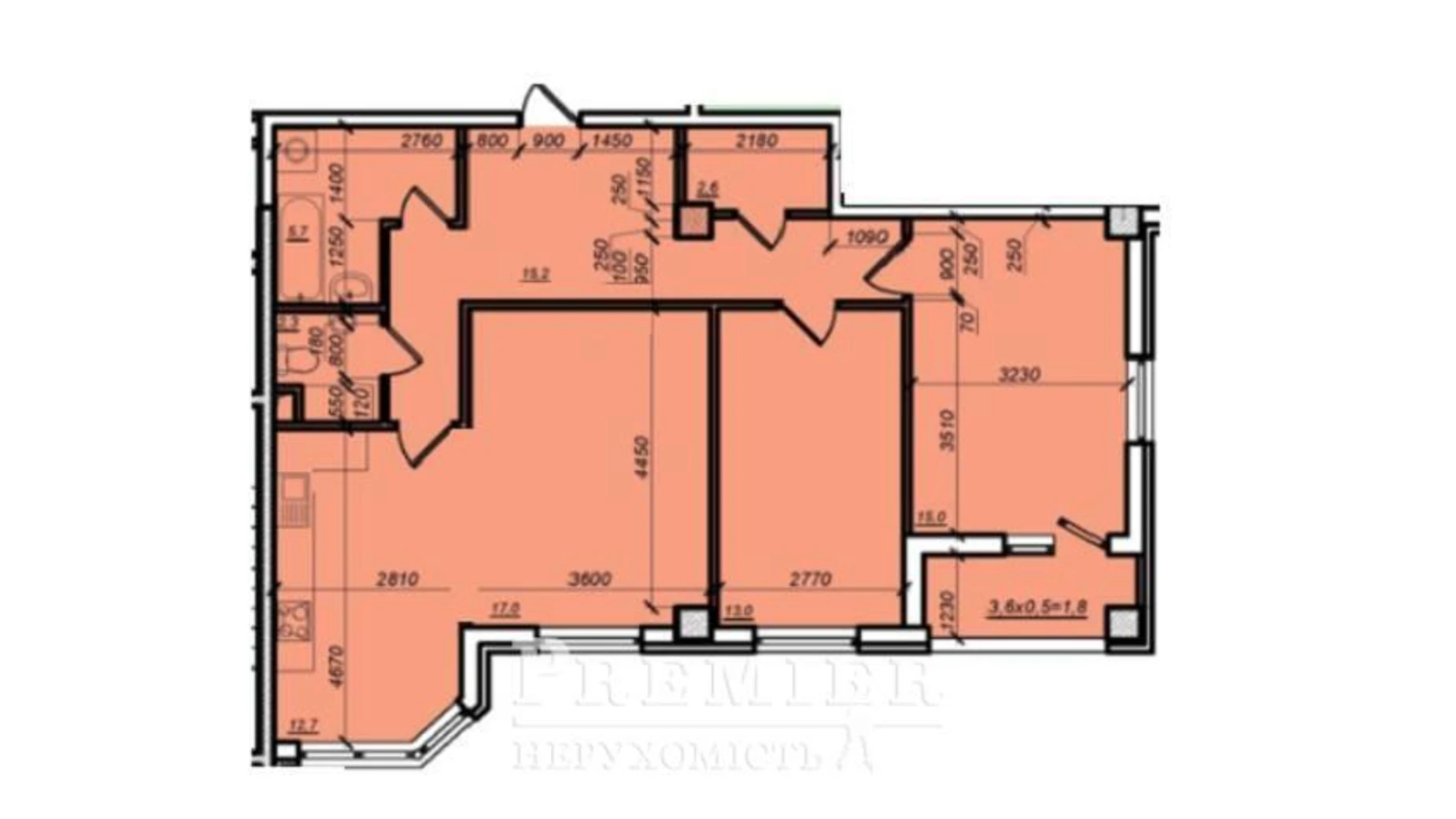 Продается 2-комнатная квартира 90 кв. м в Одессе, ул. Дюковская - фото 2