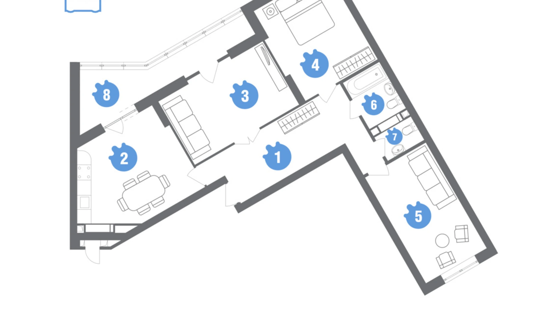 Продається 3-кімнатна квартира 100.17 кв. м у Києві, цена: 93000 $ - фото 3