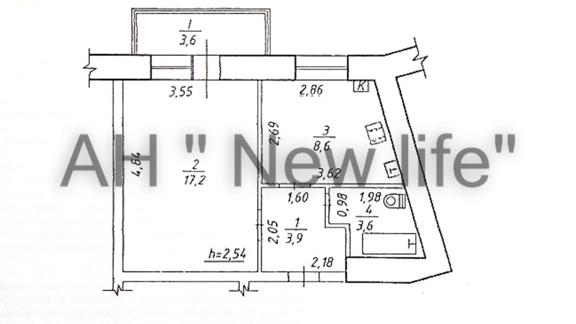 Продается 1-комнатная квартира 36.18 кв. м в Сумах, ул. Ремесленная, 6А - фото 2