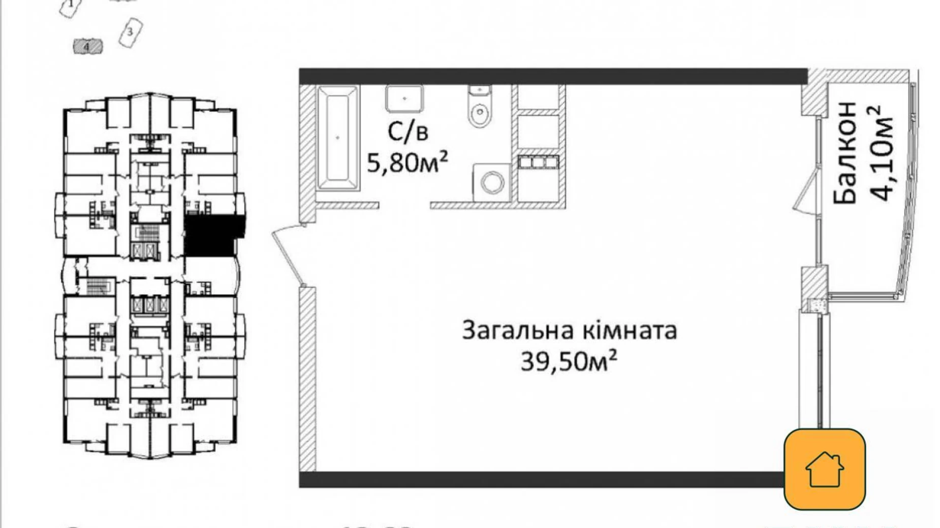 Продається 1-кімнатна квартира 48 кв. м у Одесі, просп. Лесі Українки, 19Г - фото 2