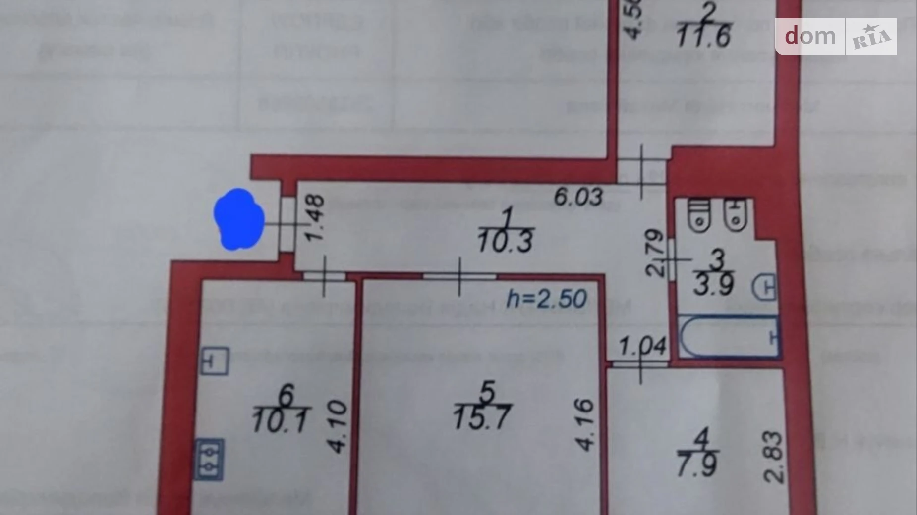 3-комнатная квартира 64.3 кв. м в Луцке, бул. Ивана Газюка(Дружбы Народов) - фото 3