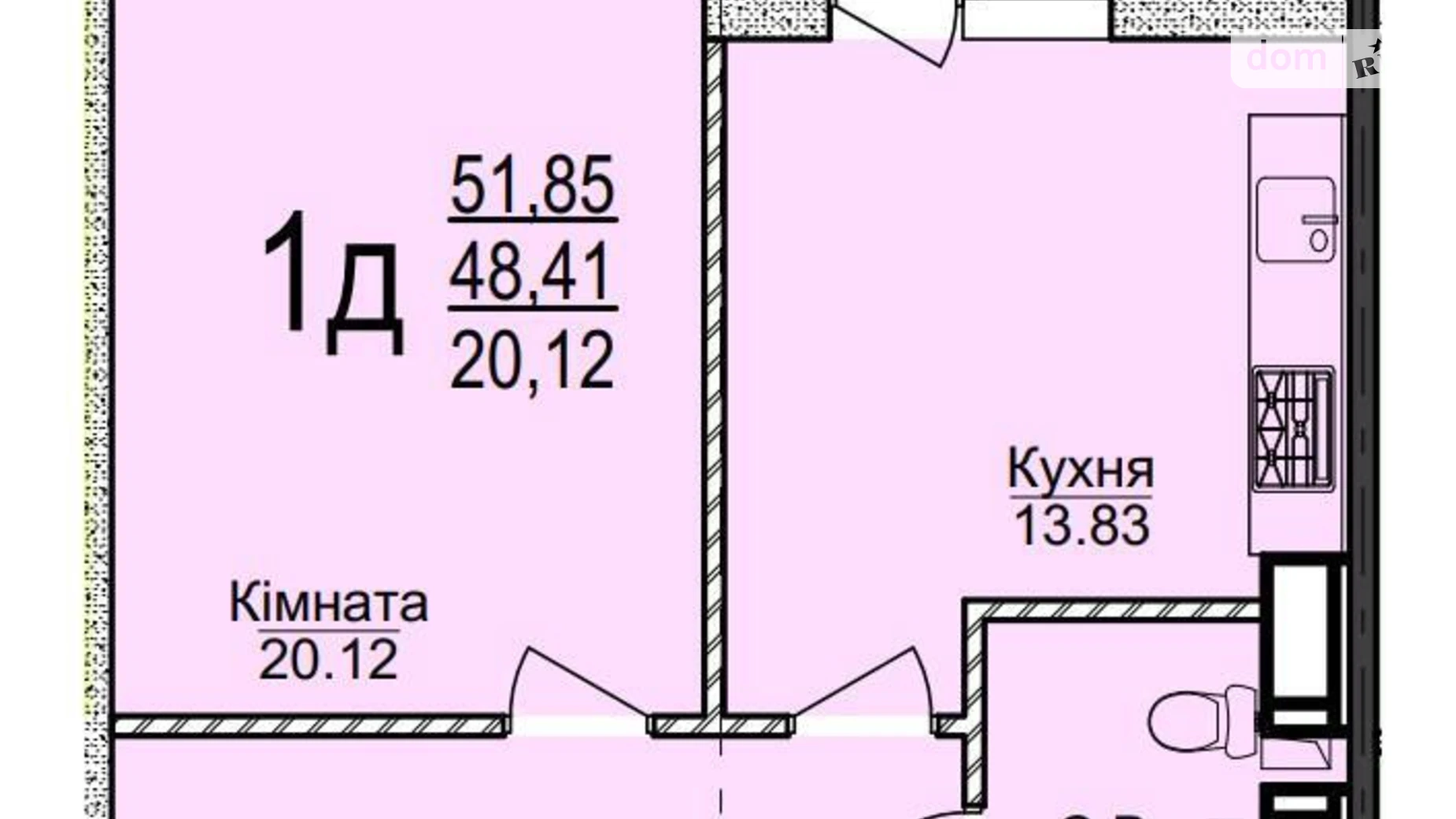 Продается 1-комнатная квартира 53 кв. м в Черкассах, бул. Шевченко, undefined - фото 2