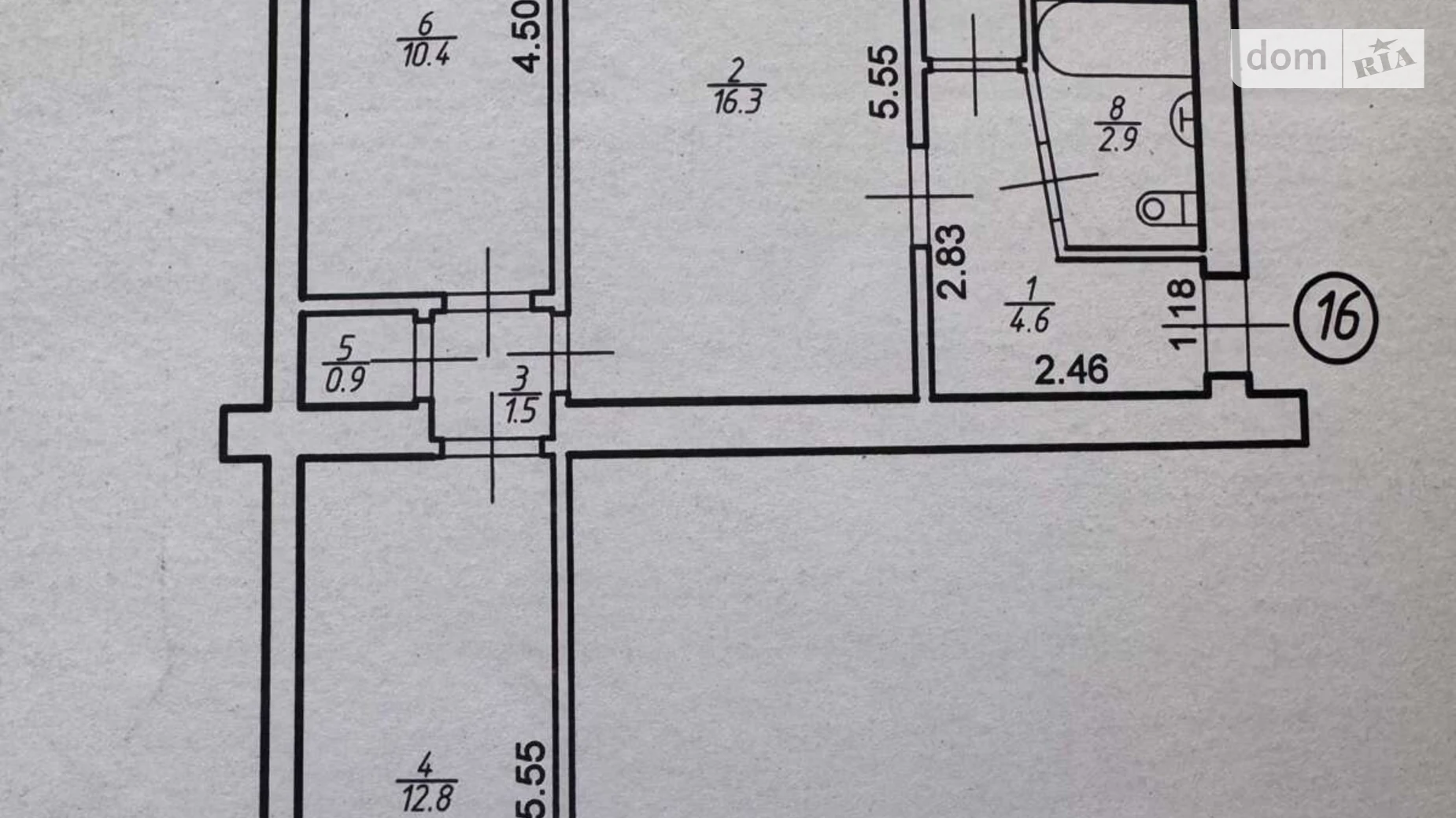 Продается 3-комнатная квартира 56.8 кв. м в Калуше, ул. Тихого, 4 - фото 2