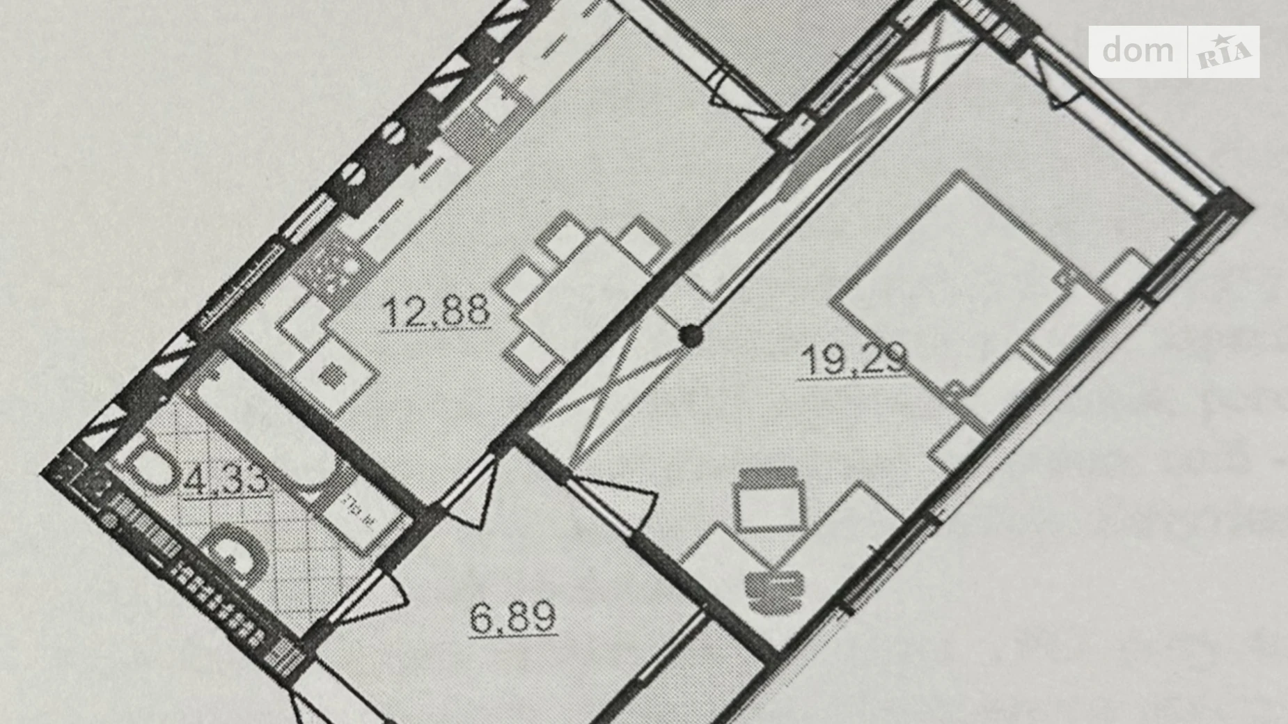 Продается 1-комнатная квартира 52 кв. м в Киеве, ул. Радистов, 40 - фото 3