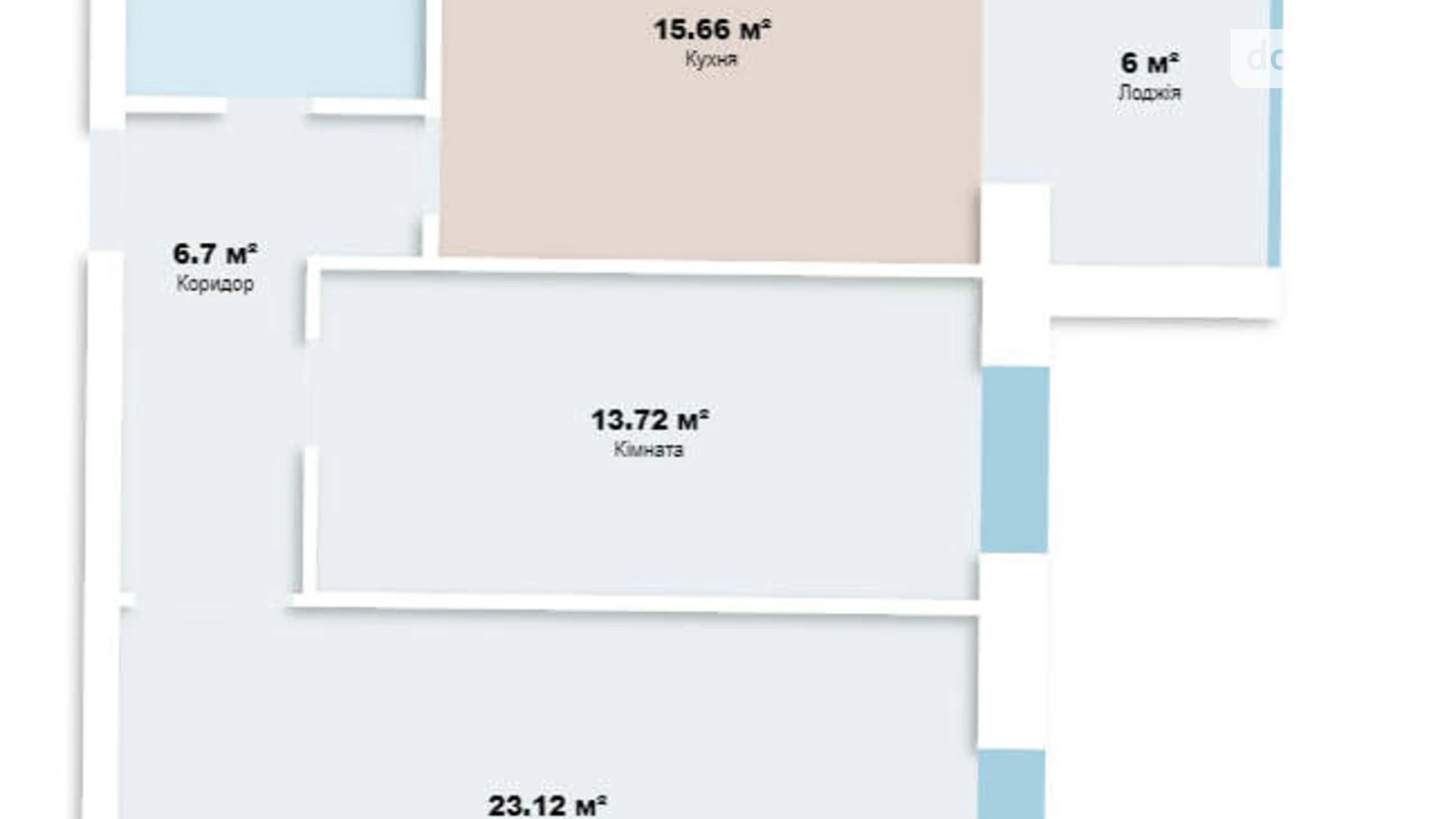 Продается 2-комнатная квартира 71 кв. м в Хмельницком, цена: 60000 $ - фото 2