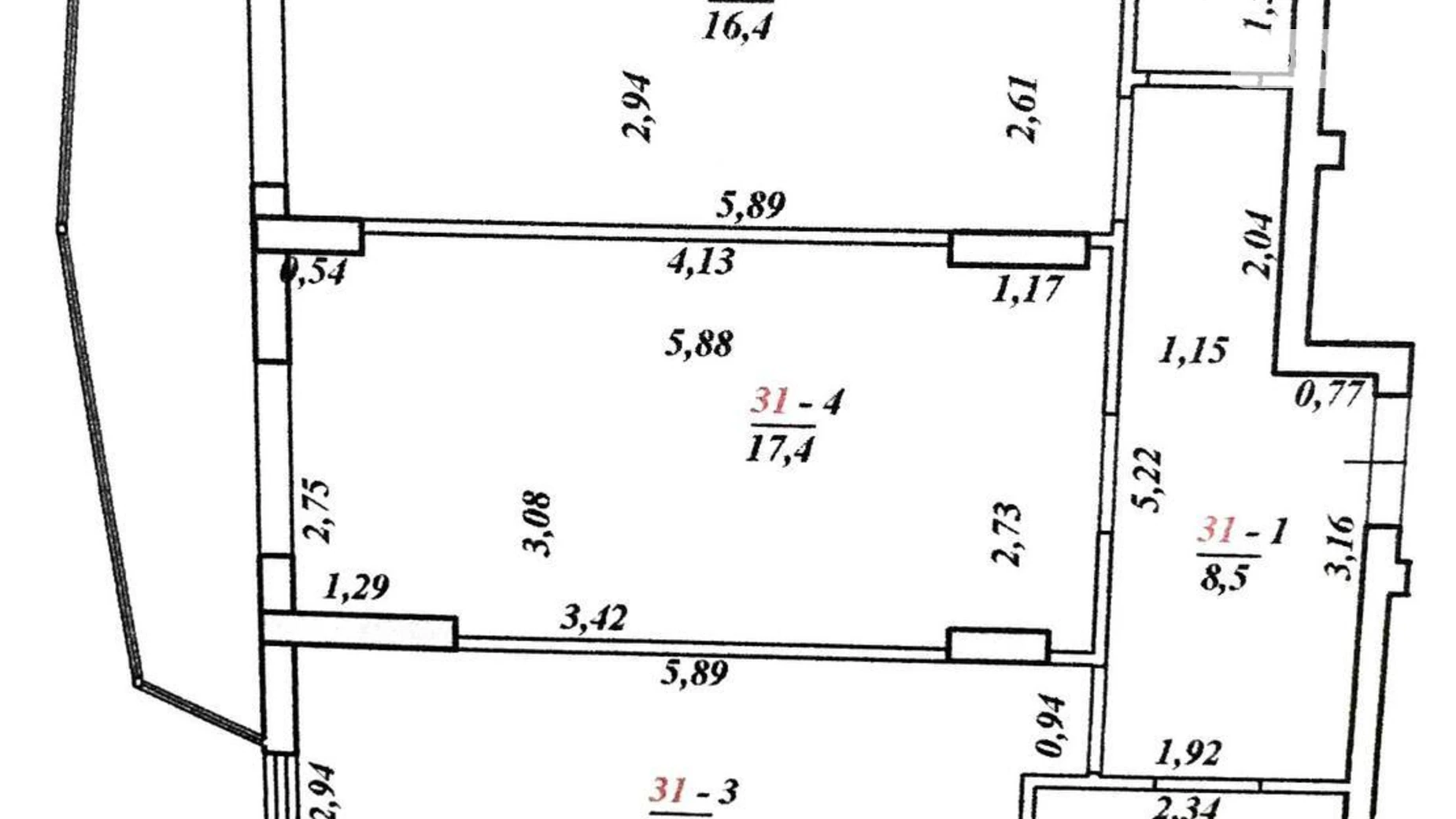 Продается 2-комнатная квартира 71.4 кв. м в Черновцах, ул. Южно-Окружная, 5Л - фото 2