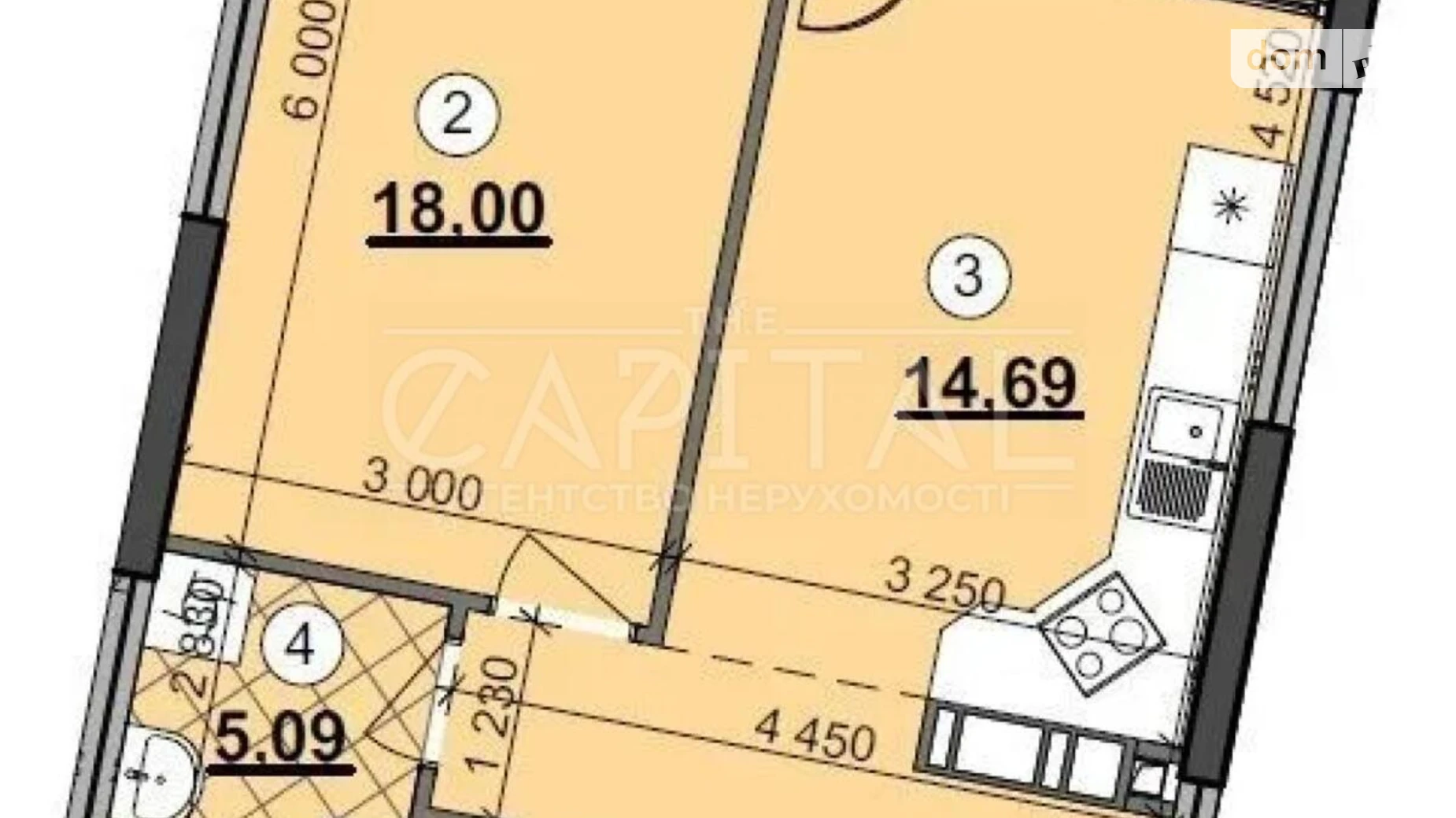 Продається 1-кімнатна квартира 55.7 кв. м у Києві, вул. Причальна, 14 - фото 2