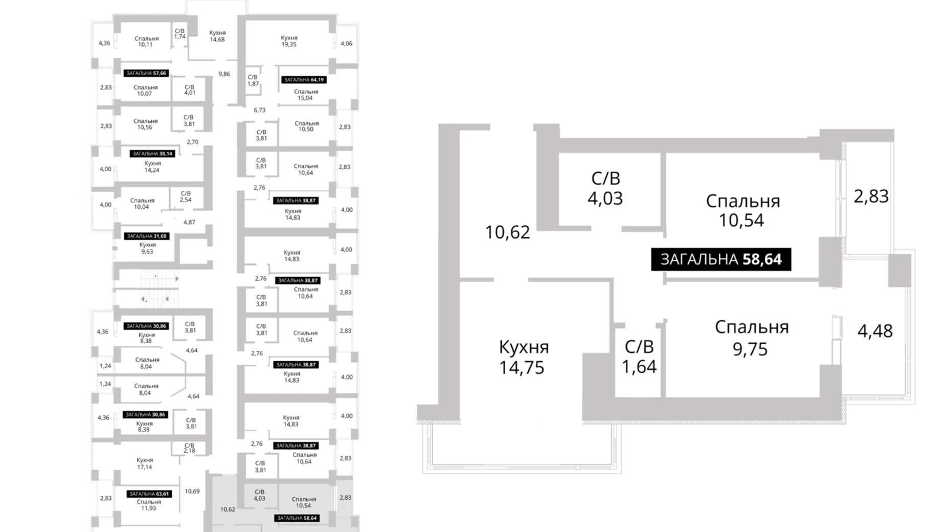Продается 2-комнатная квартира 60.19 кв. м в Гостомеле, ул. Соборная, 1 - фото 5