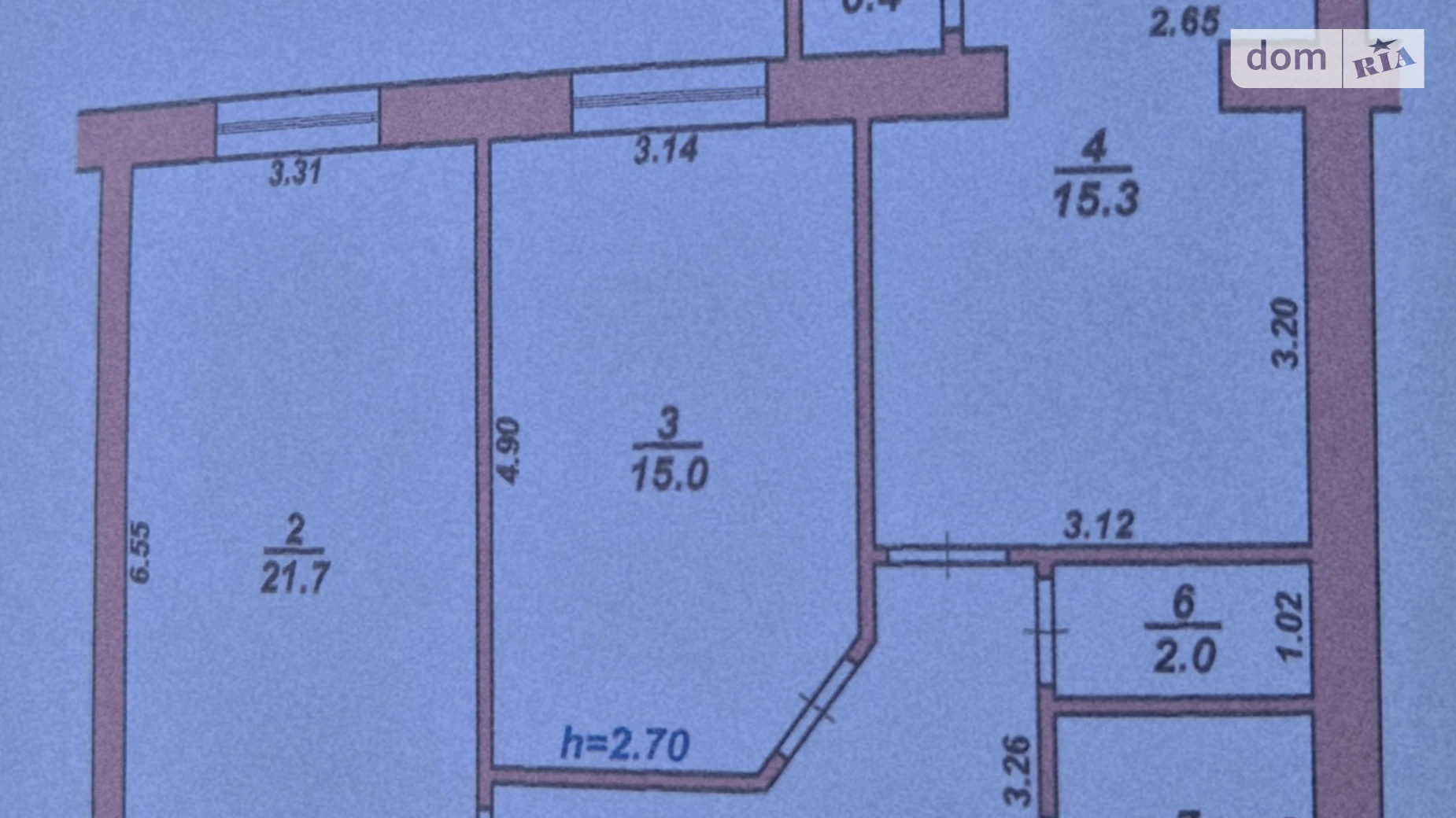 Продается 2-комнатная квартира 67.4 кв. м в Хмельницком, цена: 74000 $ - фото 2