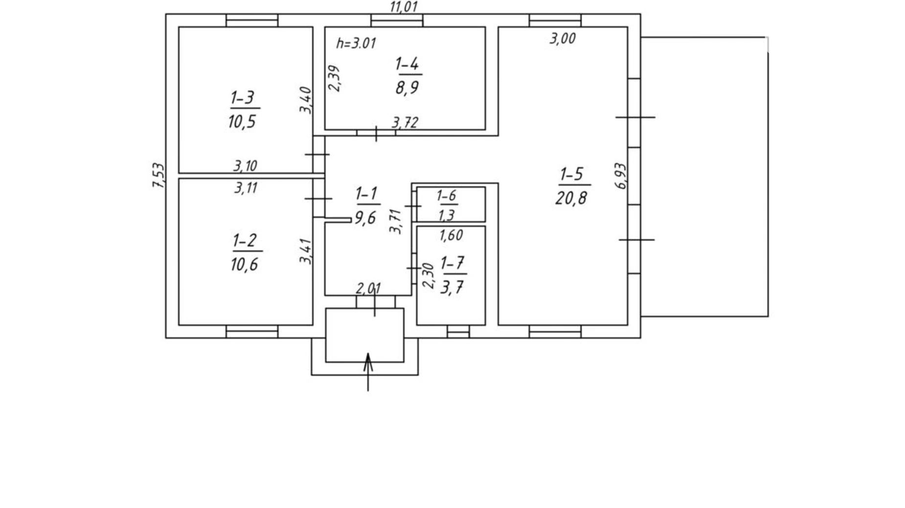 Продается одноэтажный дом 65.4 кв. м с верандой, цена: 88400 $ - фото 3