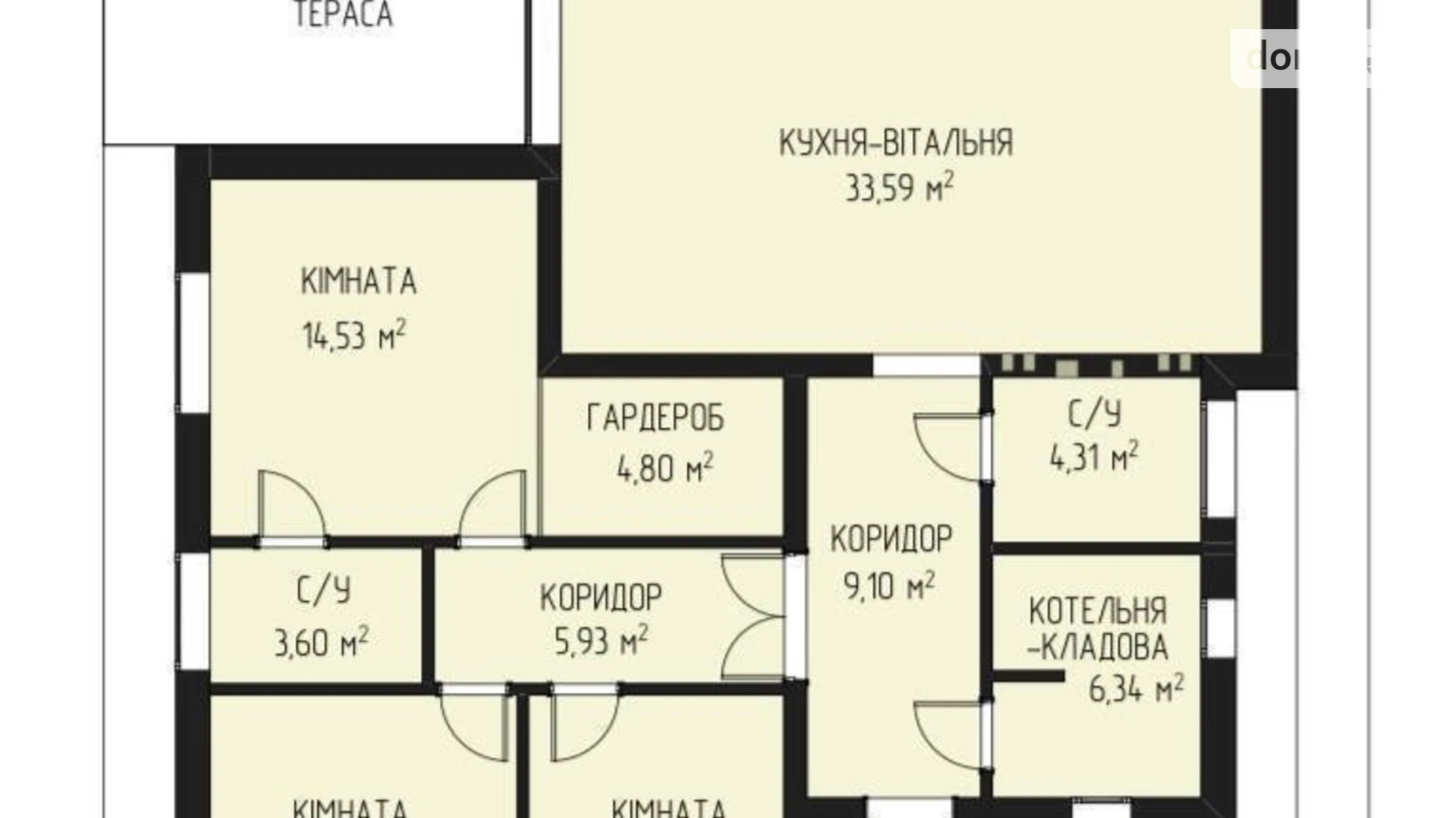 Продается одноэтажный дом 104 кв. м с гаражом, цена: 89000 $ - фото 5