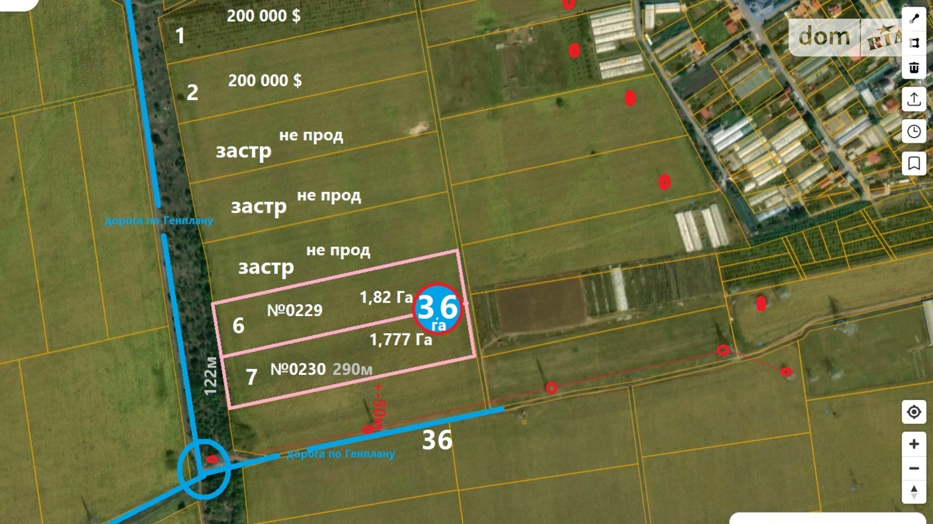Продается земельный участок 182 соток в Одесской области, цена: 100000 $ - фото 3