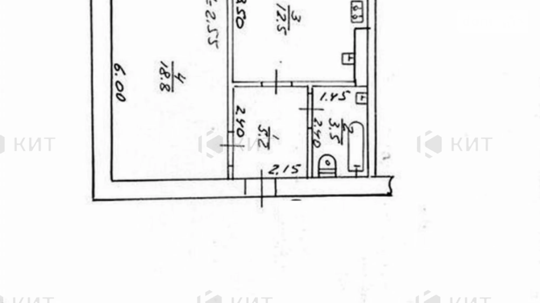Продается 1-комнатная квартира 40 кв. м в Харькове, ул. Вологодская, 23 - фото 2