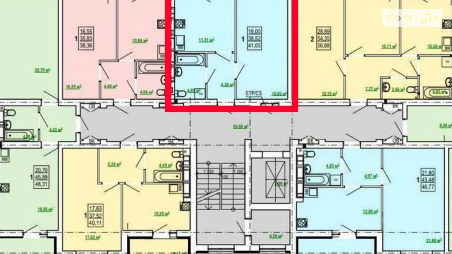 Продается 1-комнатная квартира 40.8 кв. м в Харькове, просп. Победы, 86А - фото 2