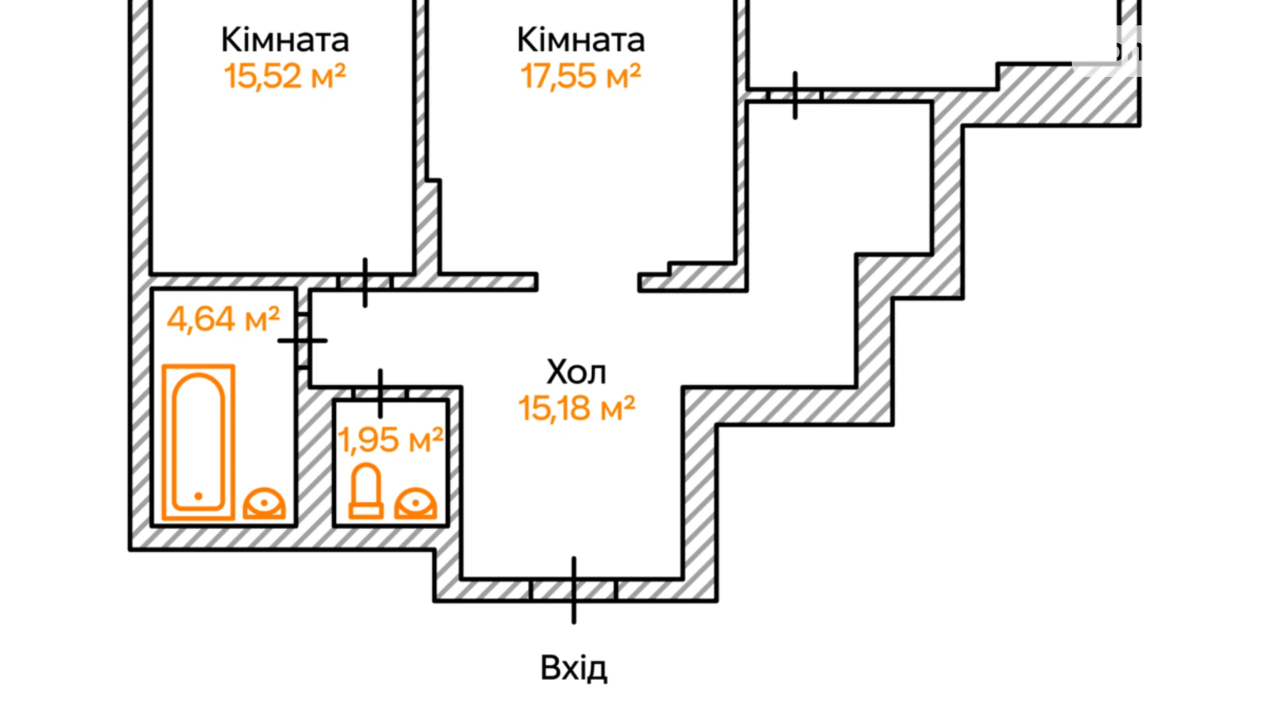 Продается 2-комнатная квартира 69.1 кв. м в Киеве, Столичное шоссе, 8 - фото 2