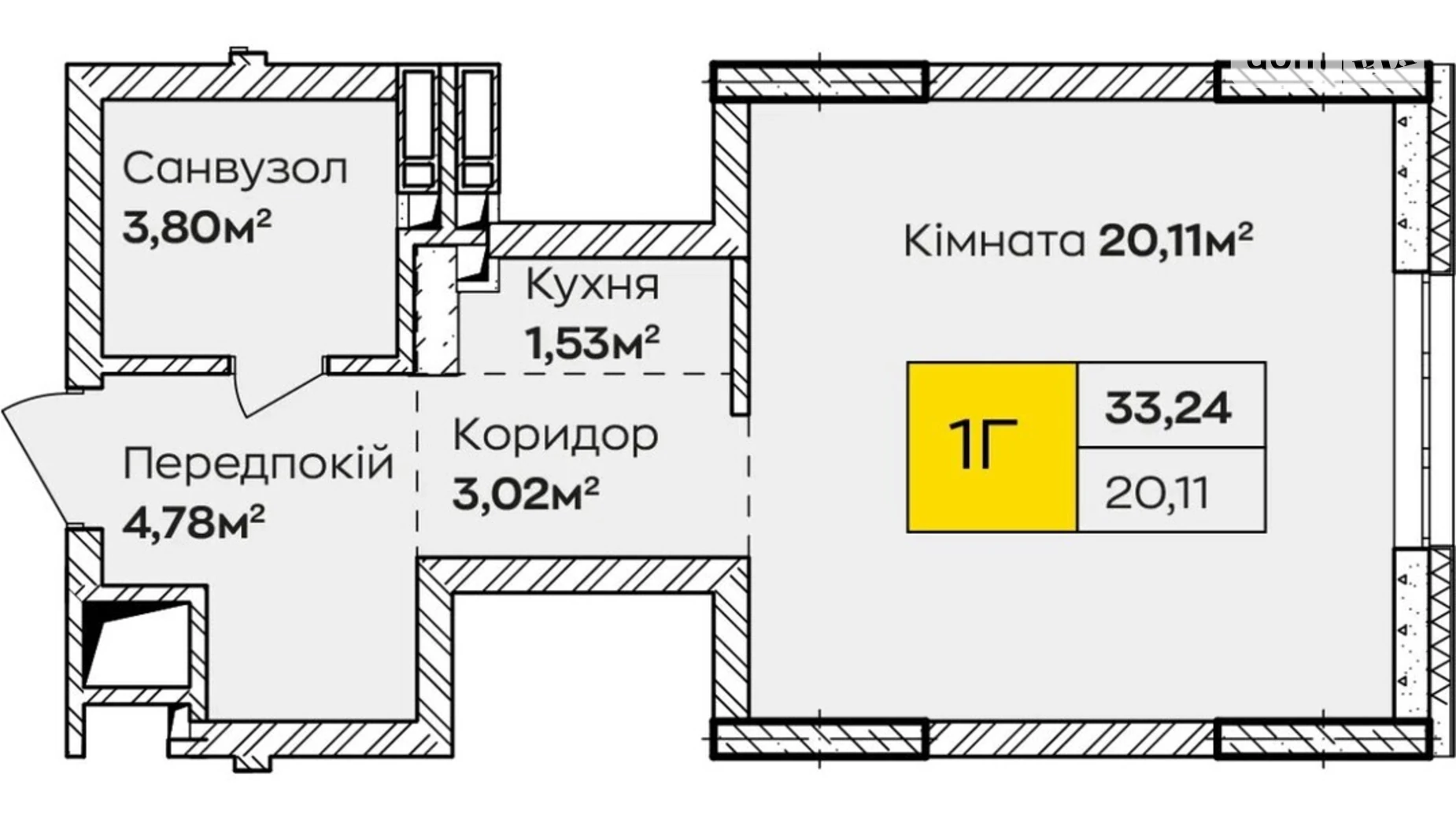 Продается 1-комнатная квартира 33 кв. м в Киеве, ул. Ивана Кочерги, 17А - фото 3