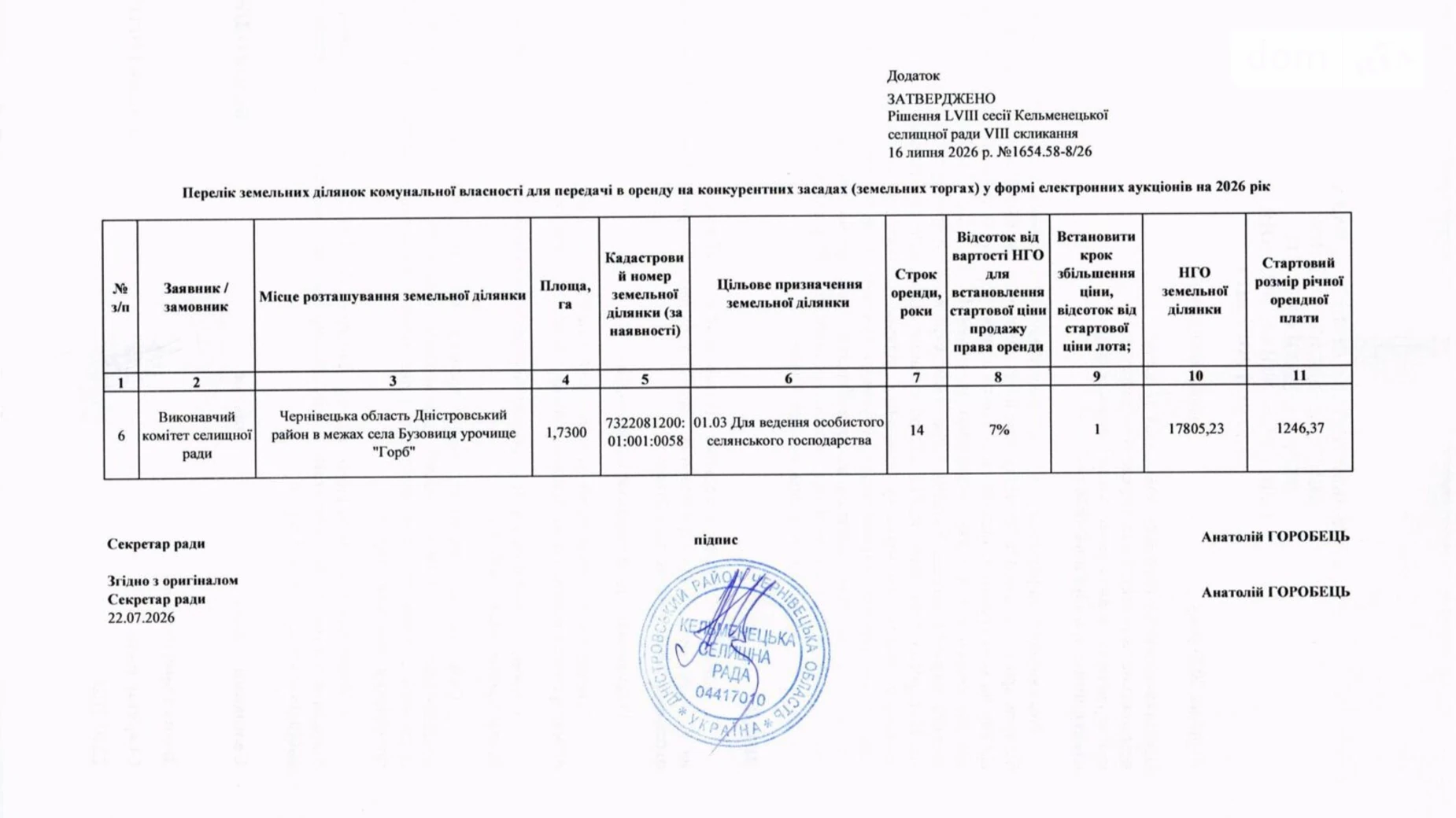 Сдается в аренду земельный участок 1.73 соток в Черновицкой области, цена: 1246 грн - фото 5