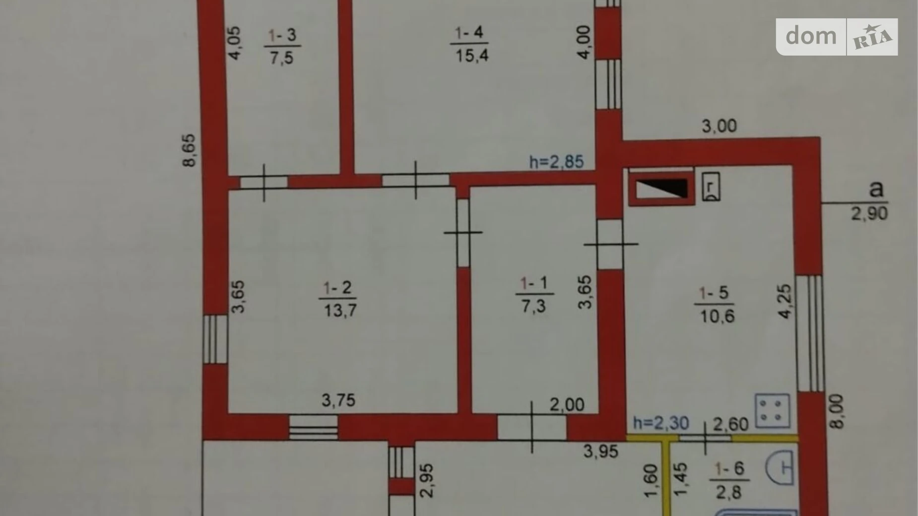 Продается одноэтажный дом 72 кв. м с камином, цена: 13000 $ - фото 3
