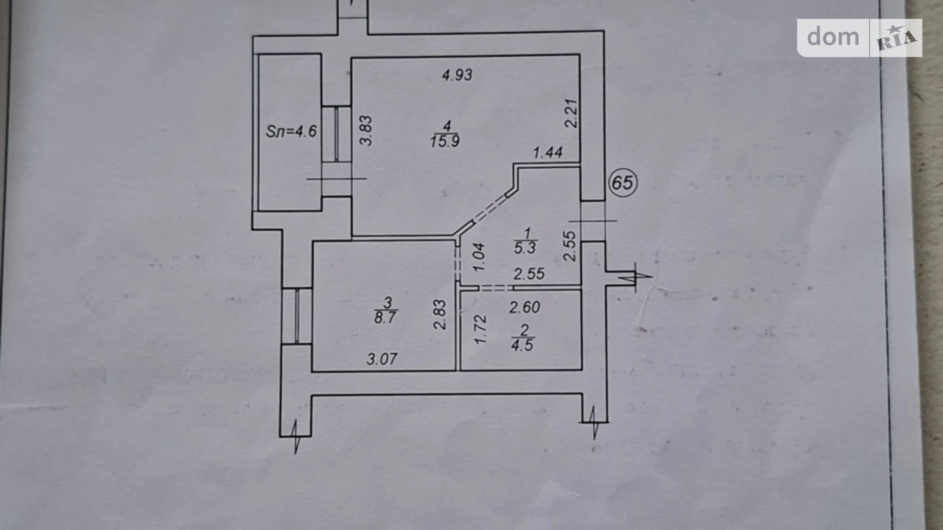 Продается 1-комнатная квартира 34.4 кв. м в Сумах, ул. Польская(Лермонтова), 1А - фото 4