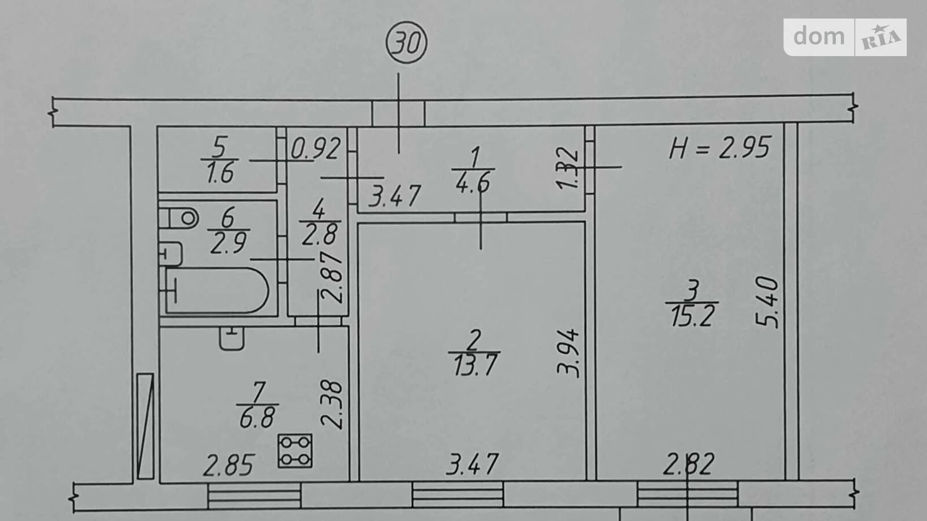 Продається 2-кімнатна квартира 48.3 кв. м у Харкові, просп. Науки, 13 - фото 2