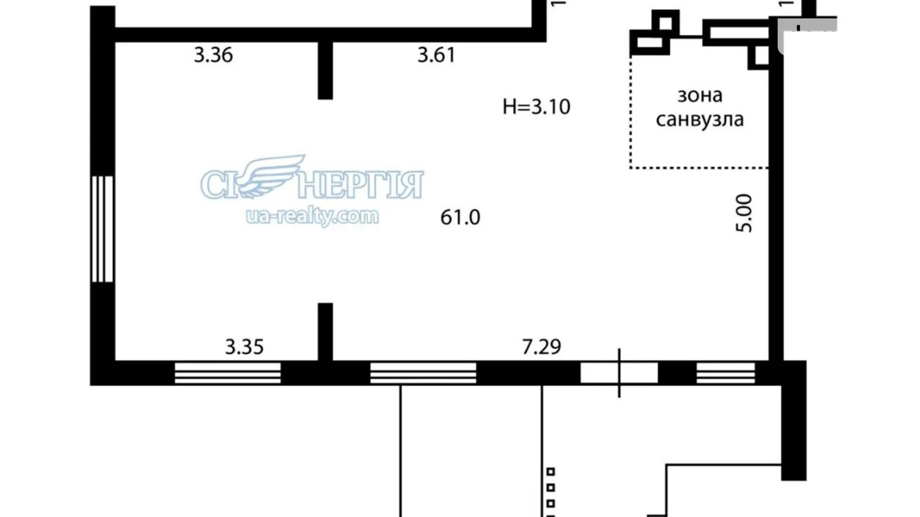 Сдается в аренду офис 61 кв. м в бизнес-центре, цена: 49500 грн - фото 5
