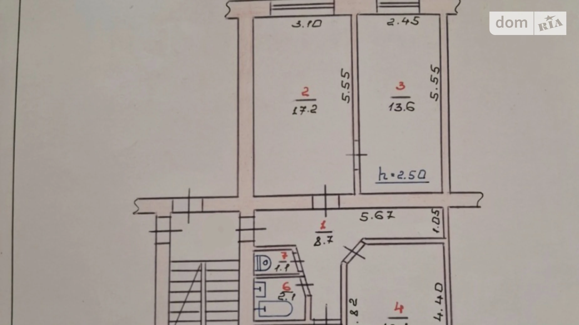 Продается 3-комнатная квартира 62.4 кв. м в Хмельницком, ул. Молодежная - фото 2