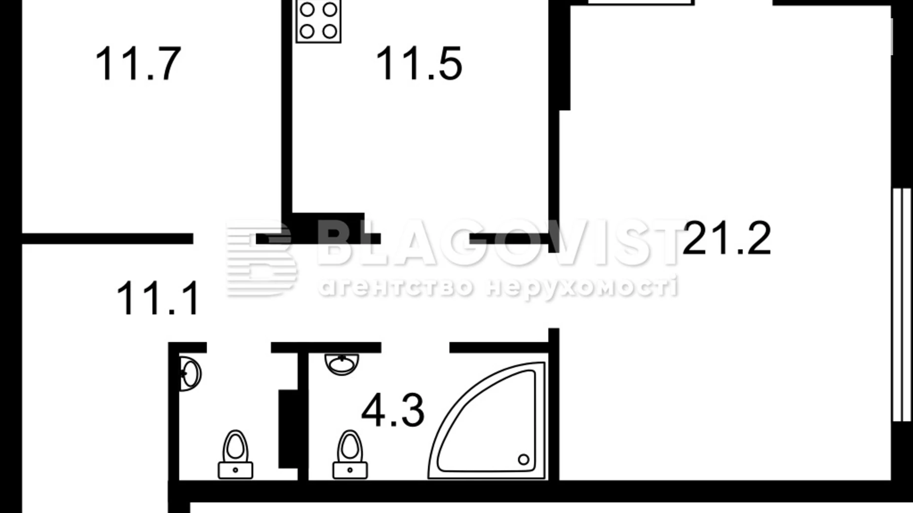 Продається 2-кімнатна квартира 65 кв. м у Києві, вул. Причальна, 11 - фото 2