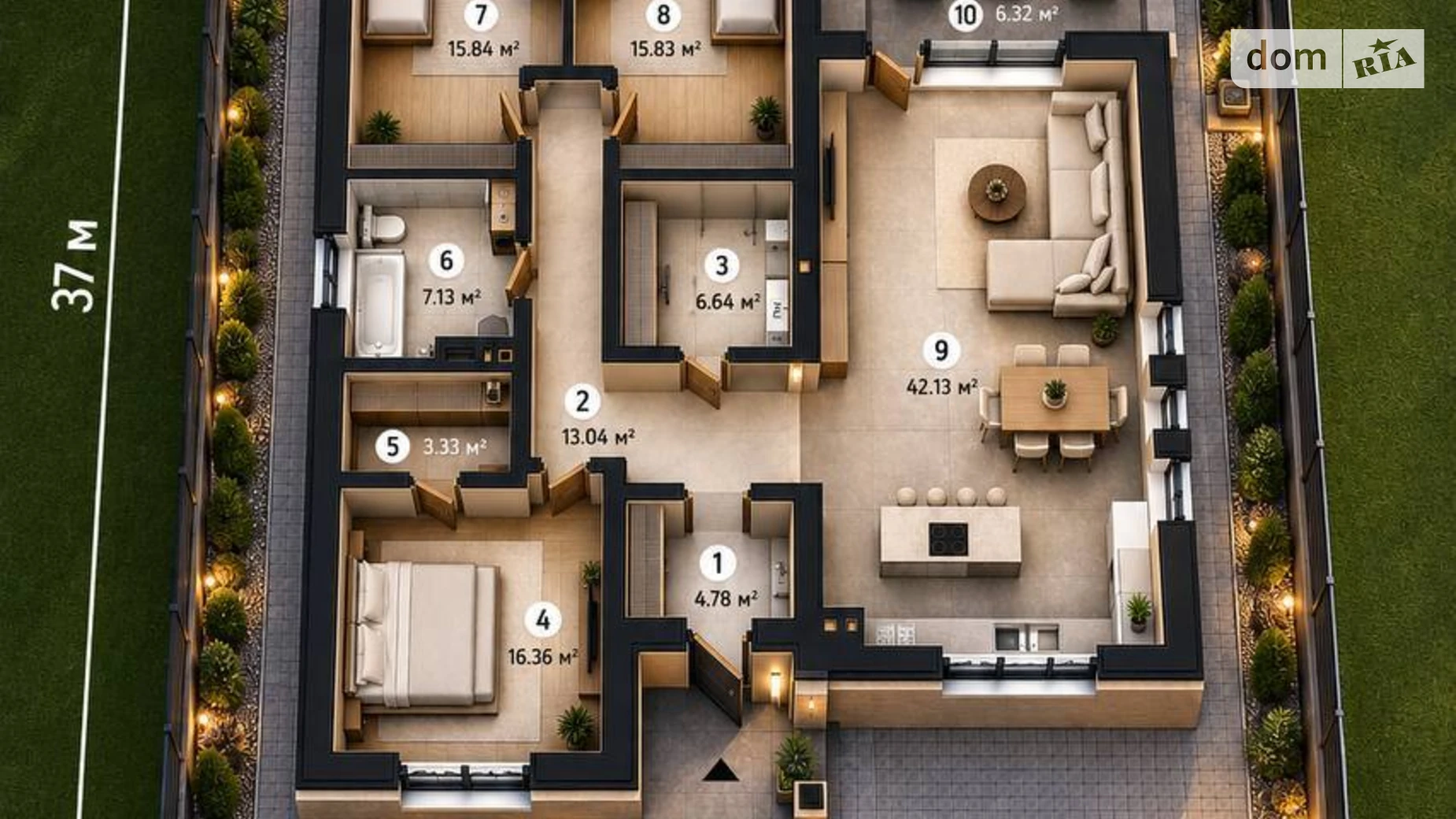 Продается одноэтажный дом 120 кв. м с верандой, цена: 120000 $ - фото 2