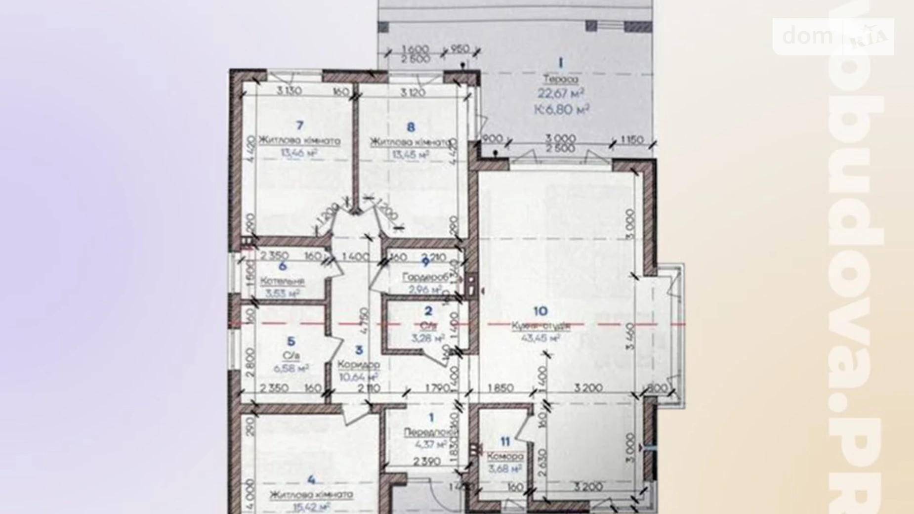 Продается одноэтажный дом 127.7 кв. м с камином, цена: 190500 $ - фото 2
