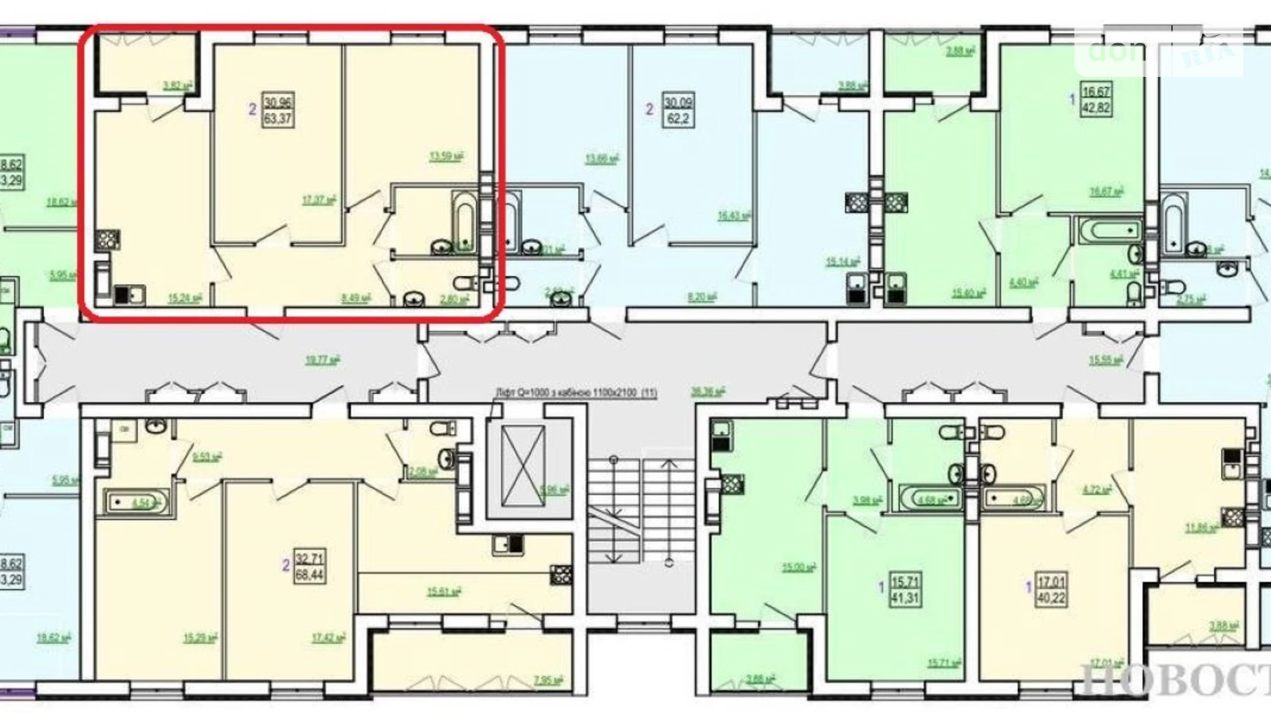Продается 2-комнатная квартира 64 кв. м в Харькове, ул. Полтавский Шлях, 184 - фото 2
