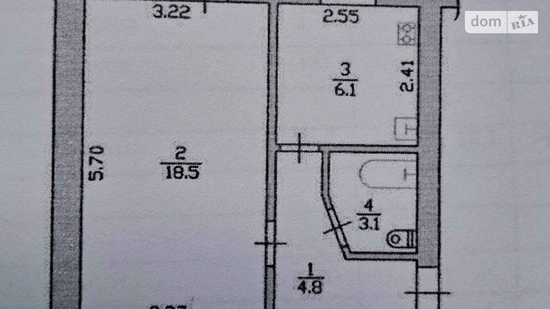 Продается 1-комнатная квартира 33.5 кв. м в Броварах, ул. Киевская, 300Б - фото 5