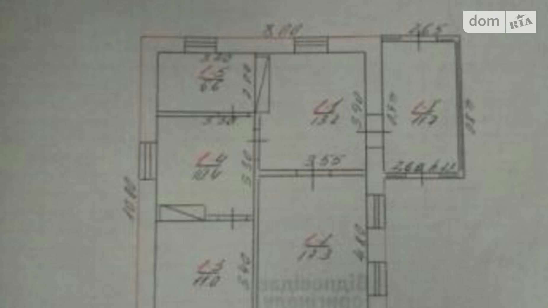 Продается одноэтажный дом 70.2 кв. м с баней/сауной, Хмельницького Богдана, 50