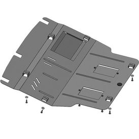Кольчуга ZipoFlex Защита двигателя, КПП, радиатора и кондиционера из оцинкованной стали